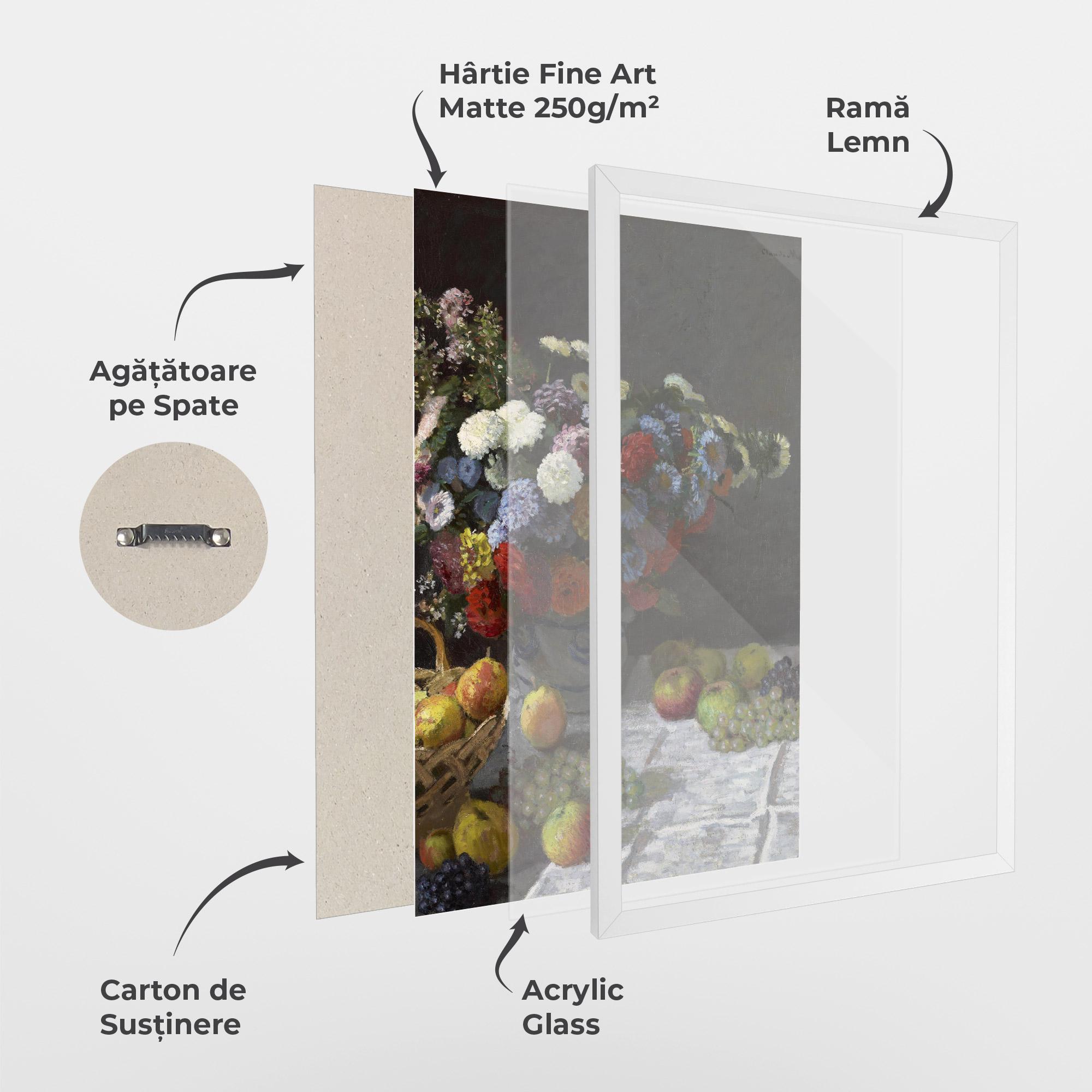 Poster Înrămat Still Life With Flowers mockup 1