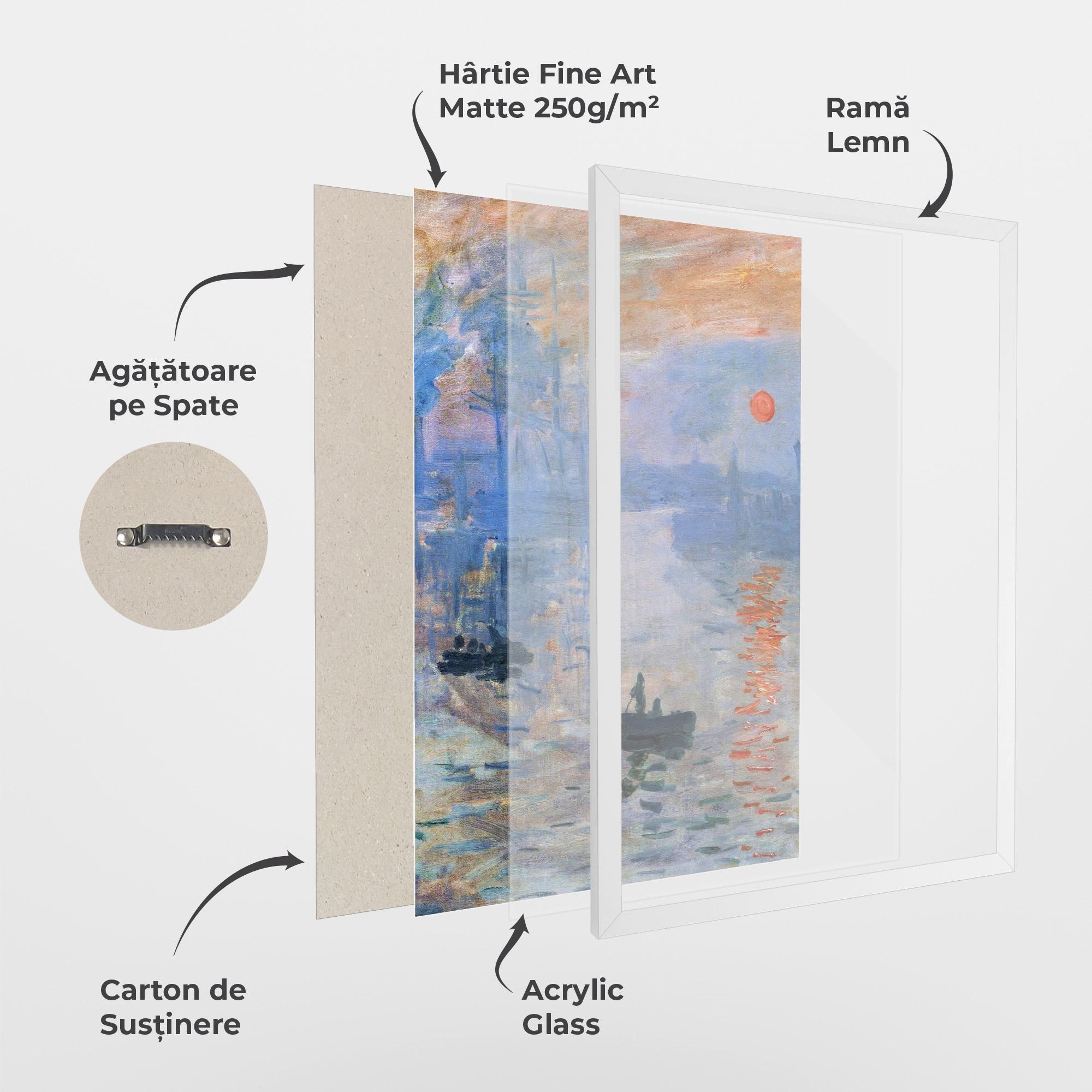 Poster Înrămat Sunrise Painting mockup 1