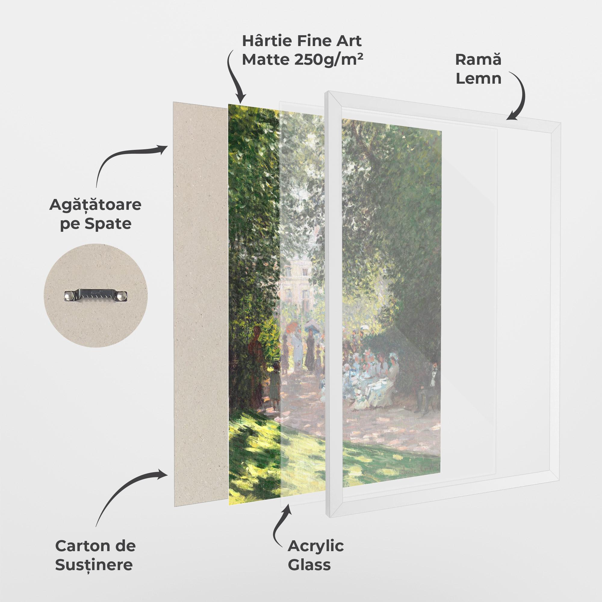 Poster Înrămat The Parc Monceau mockup 1