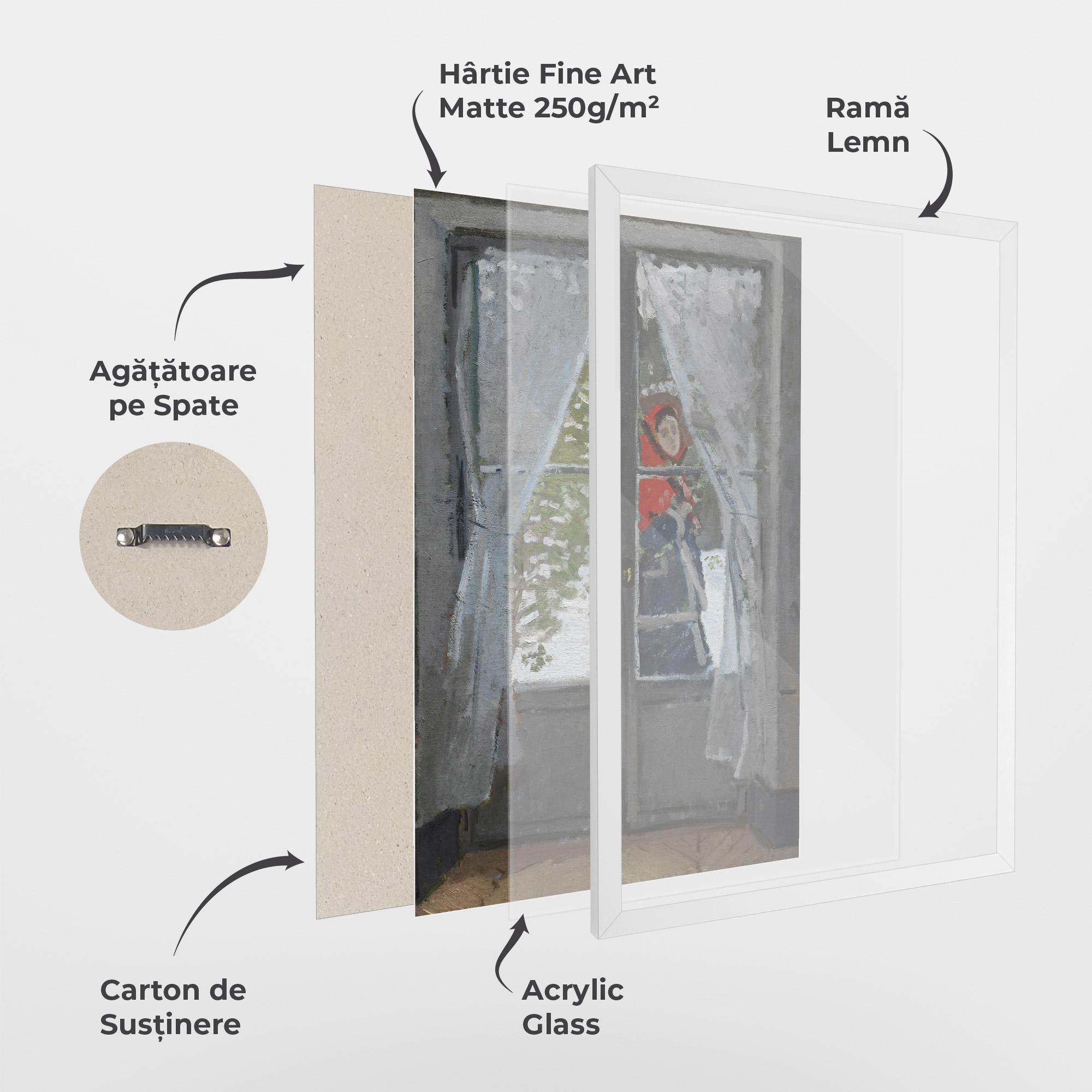 Poster Înrămat The Red Kerchief mockup 1