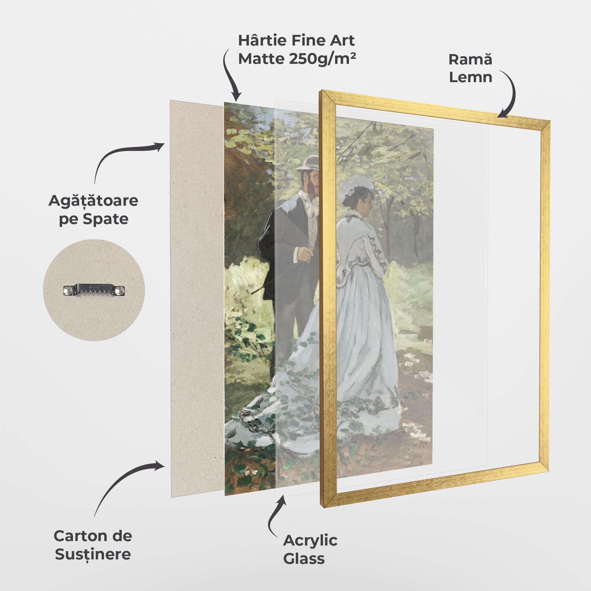 Poster Înrămat Bazille And Camille mockup 1