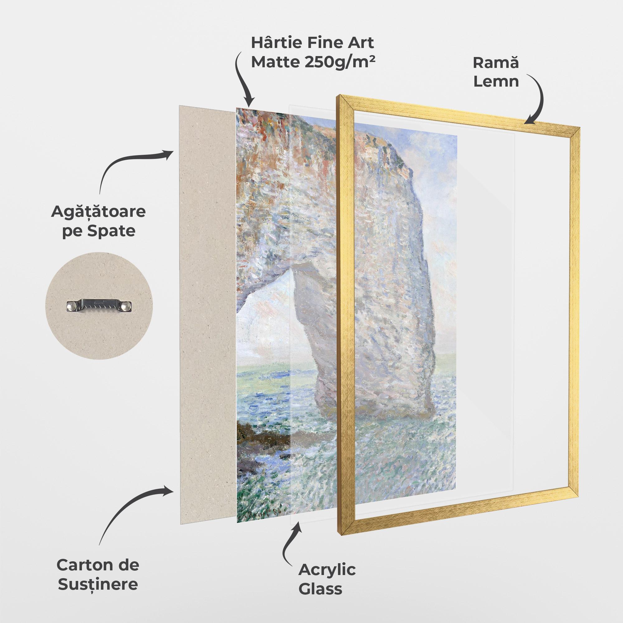 Poster Înrămat Manneporte Near Etretat mockup 1