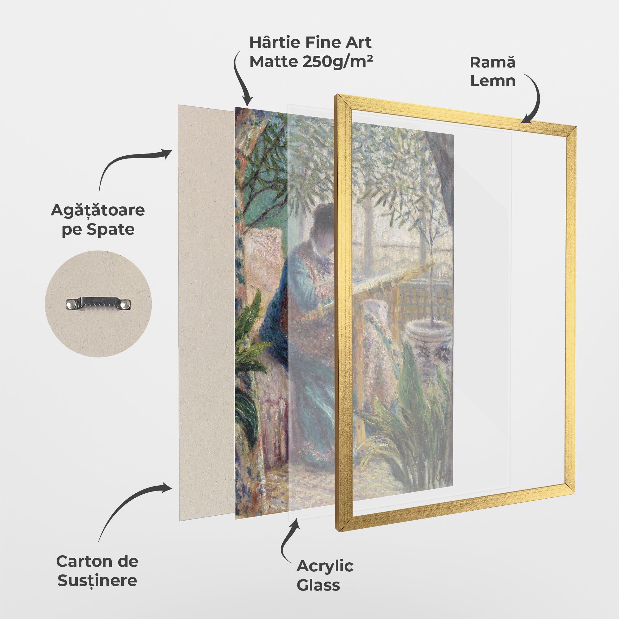 Poster Înrămat Monet Embroidering mockup 1