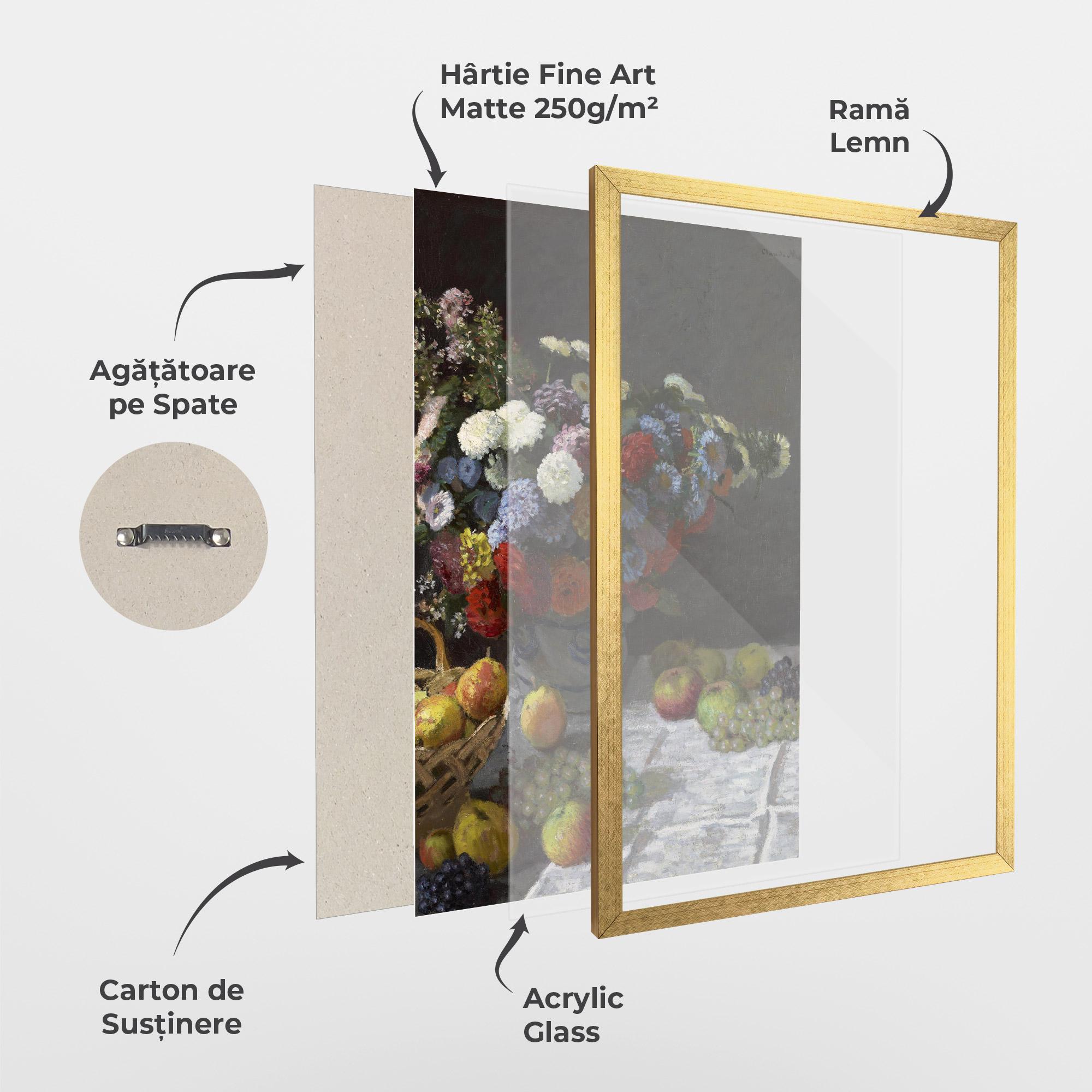 Poster Înrămat Still Life With Flowers mockup 1