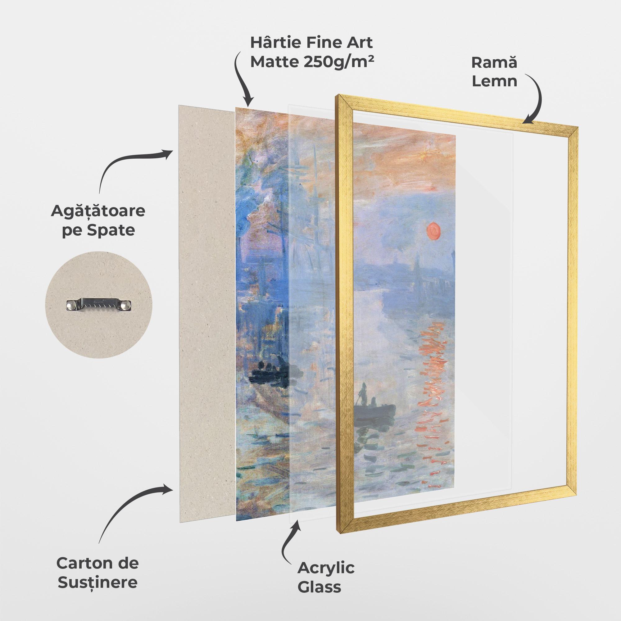 Poster Înrămat Sunrise Painting mockup 1