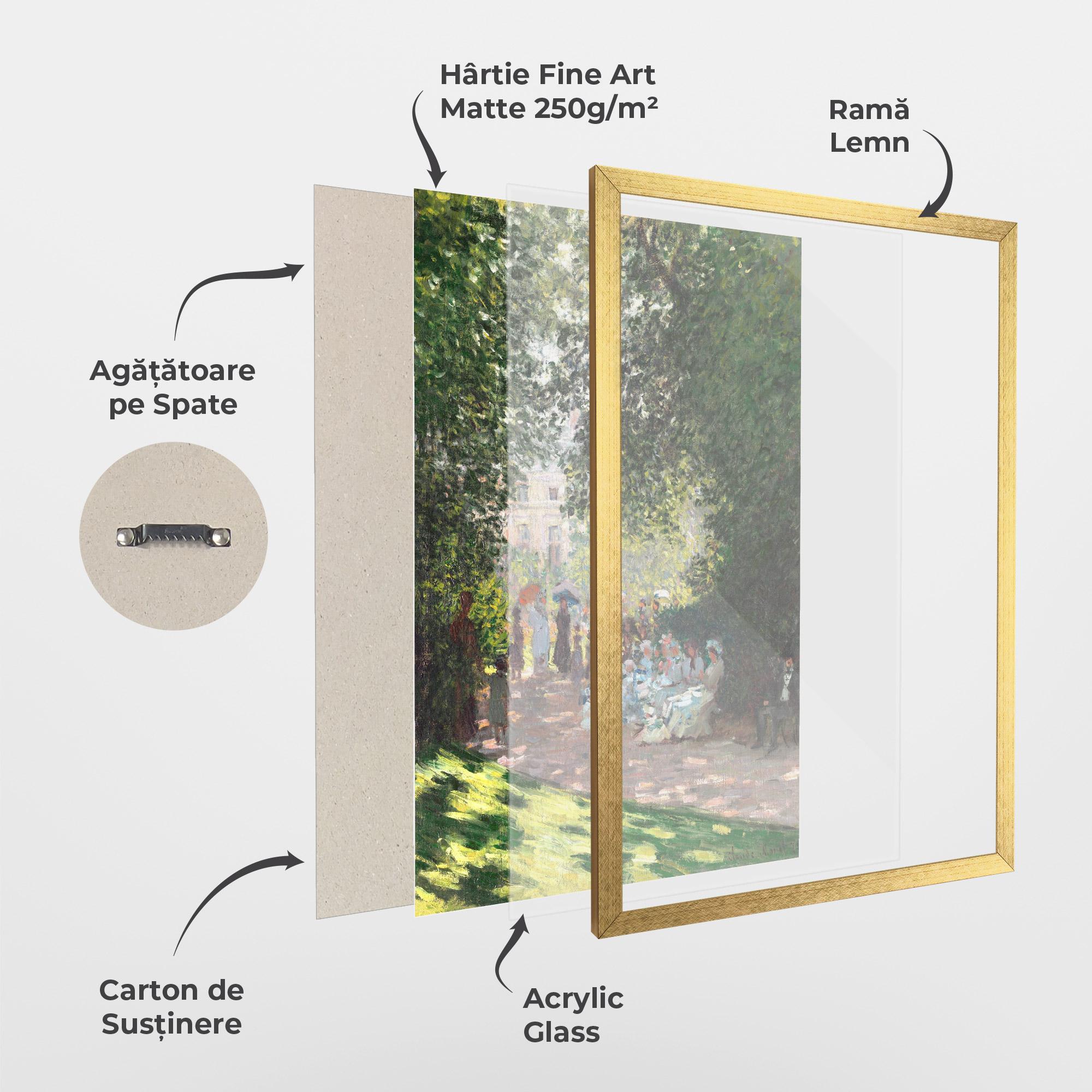 Poster Înrămat The Parc Monceau mockup 1