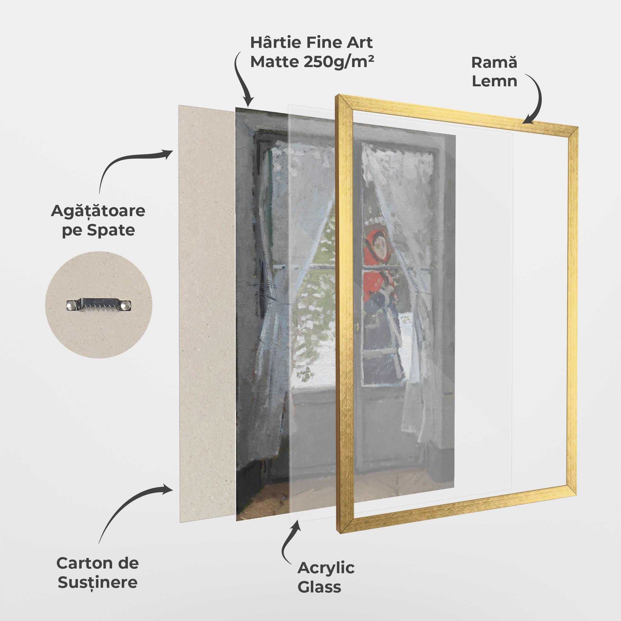 Poster Înrămat The Red Kerchief mockup 1