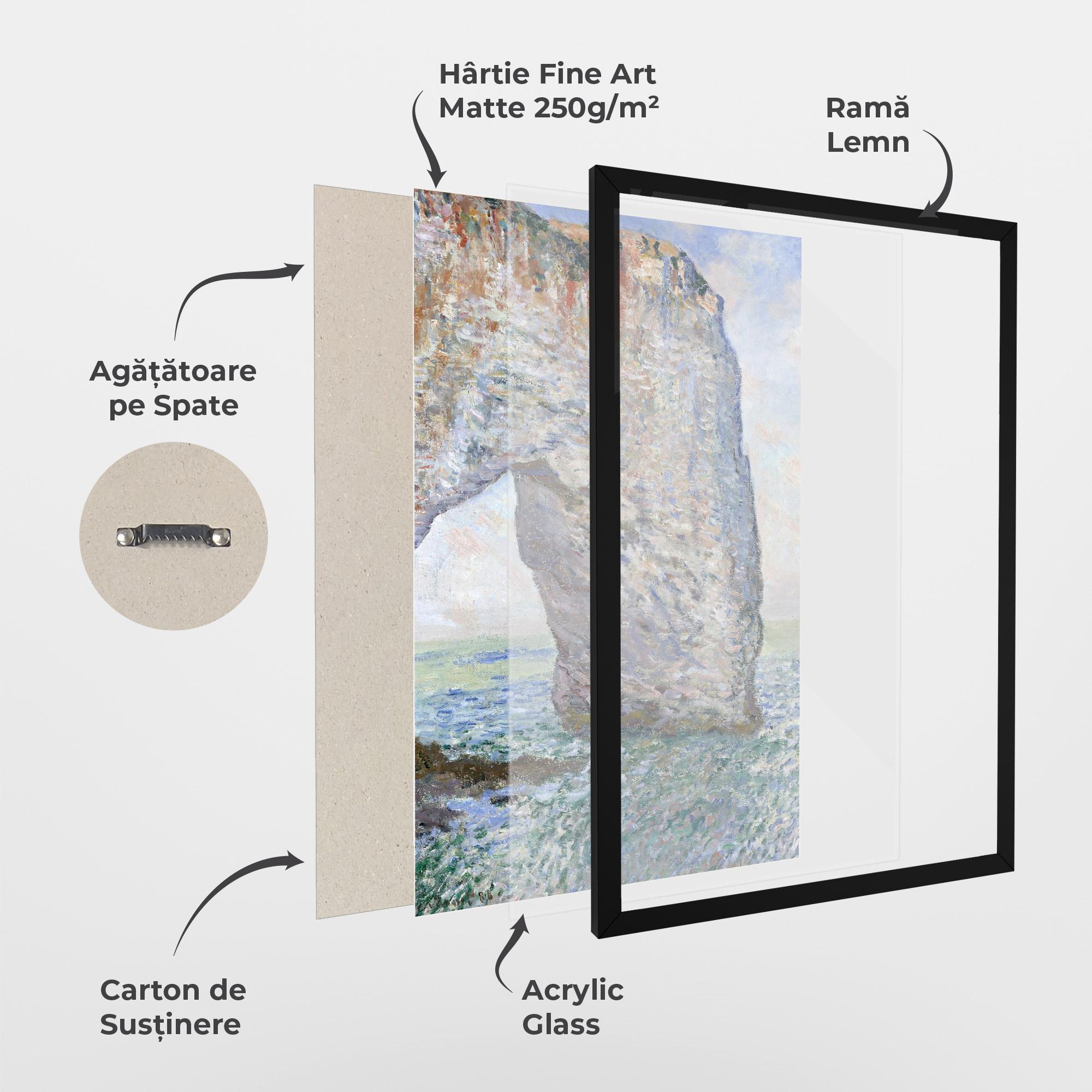 Poster Înrămat Manneporte Near Etretat mockup 1