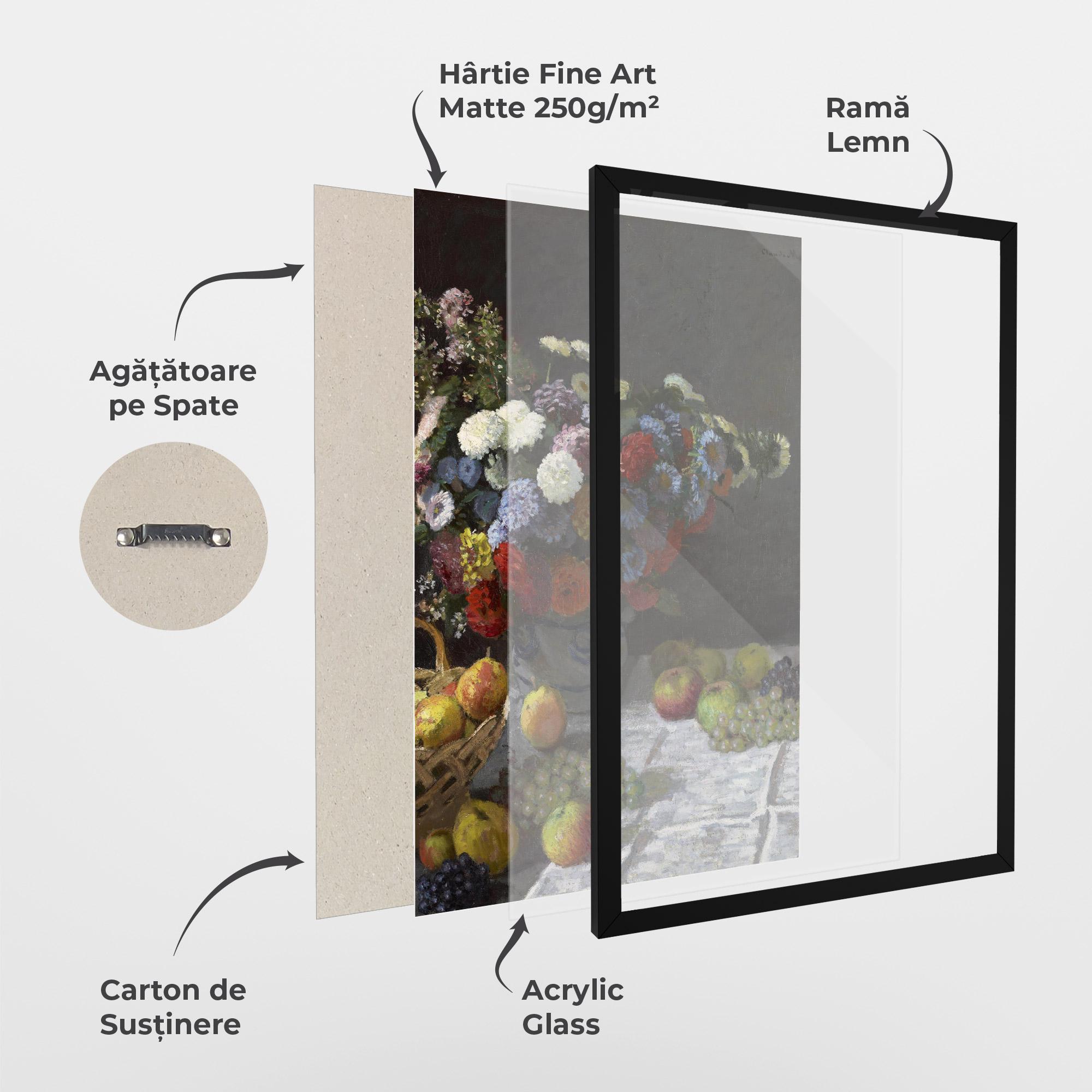 Poster Înrămat Still Life With Flowers mockup 1