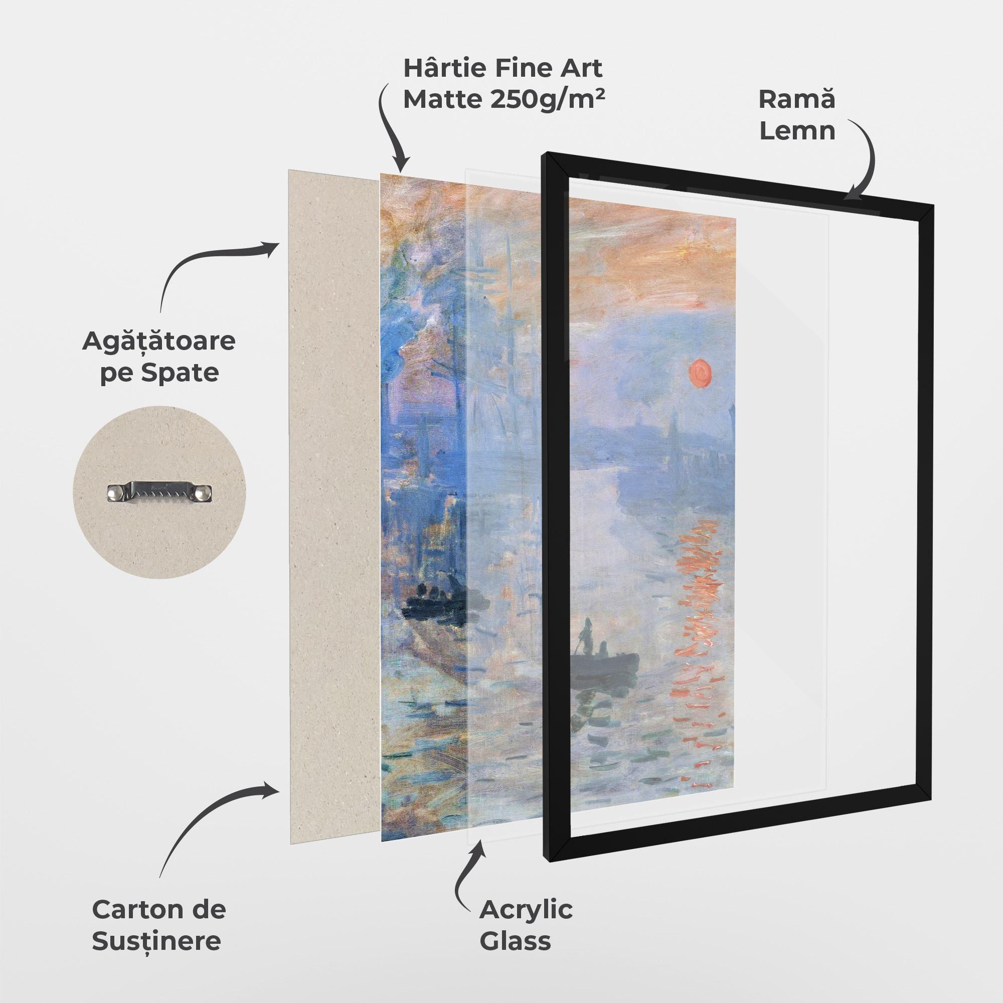 Poster Înrămat Sunrise Painting mockup 1