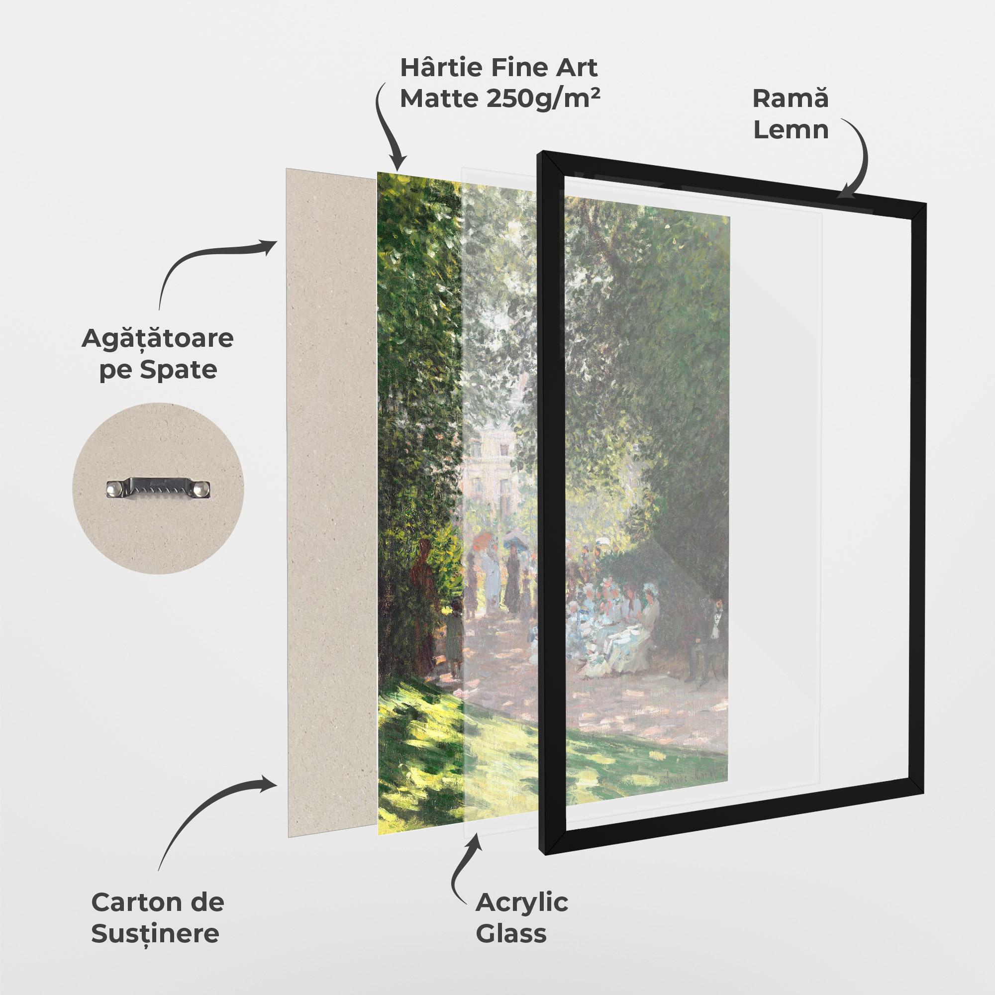 Poster Înrămat The Parc Monceau mockup 1