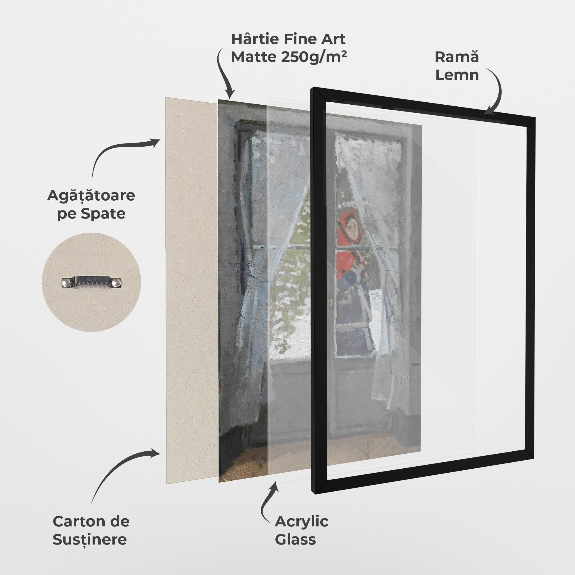 Poster Înrămat The Red Kerchief mockup 1