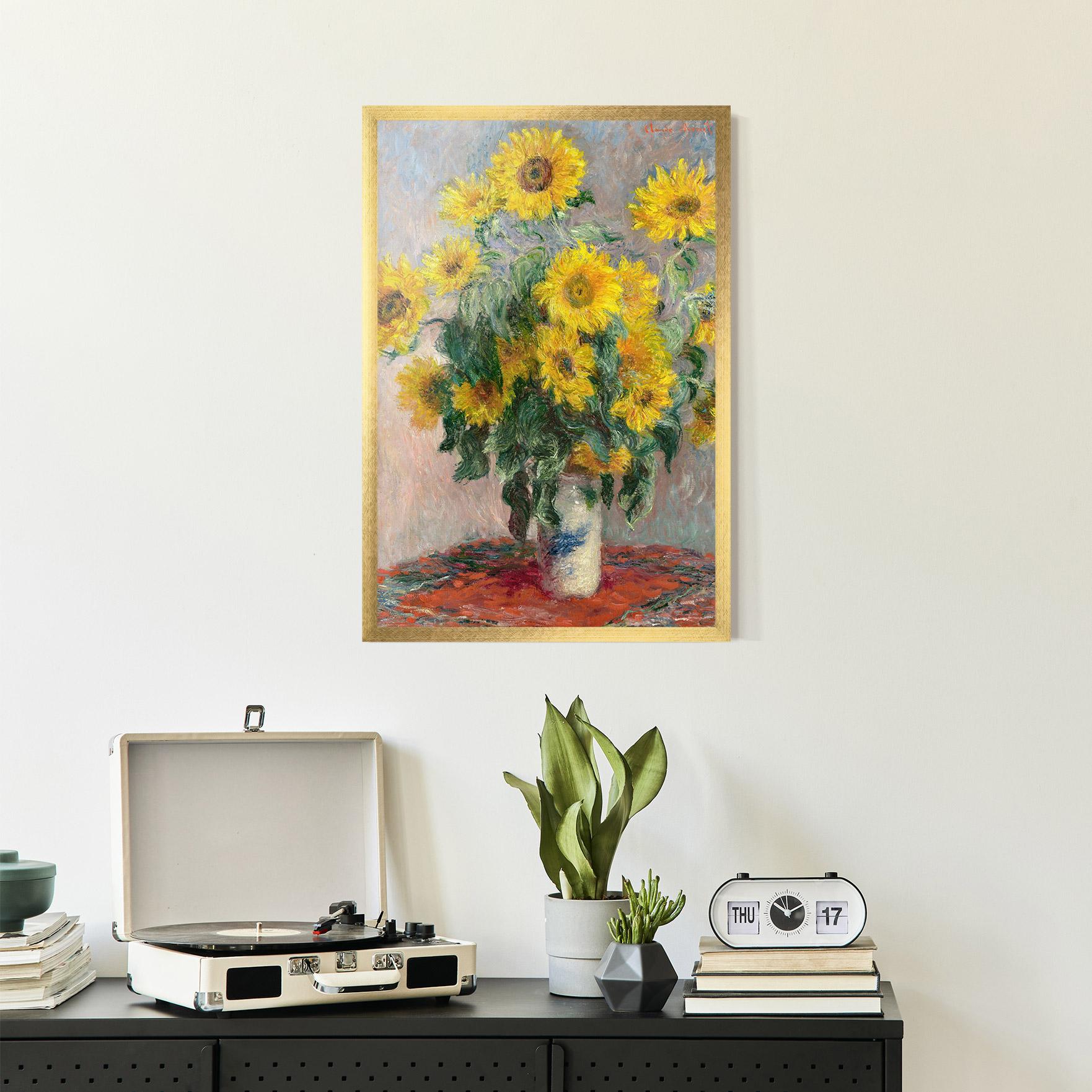 Poster Înrămat Bouquet Of Sunflowers 1881 mockup 2