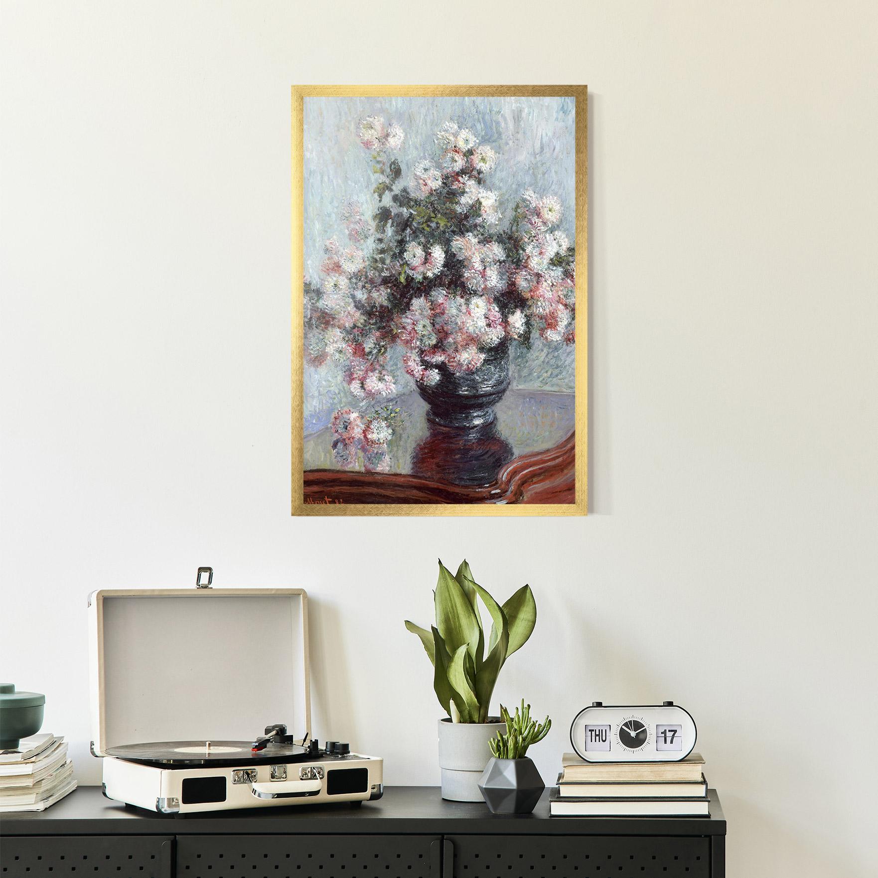 Poster Înrămat Chrysanthemums mockup 2