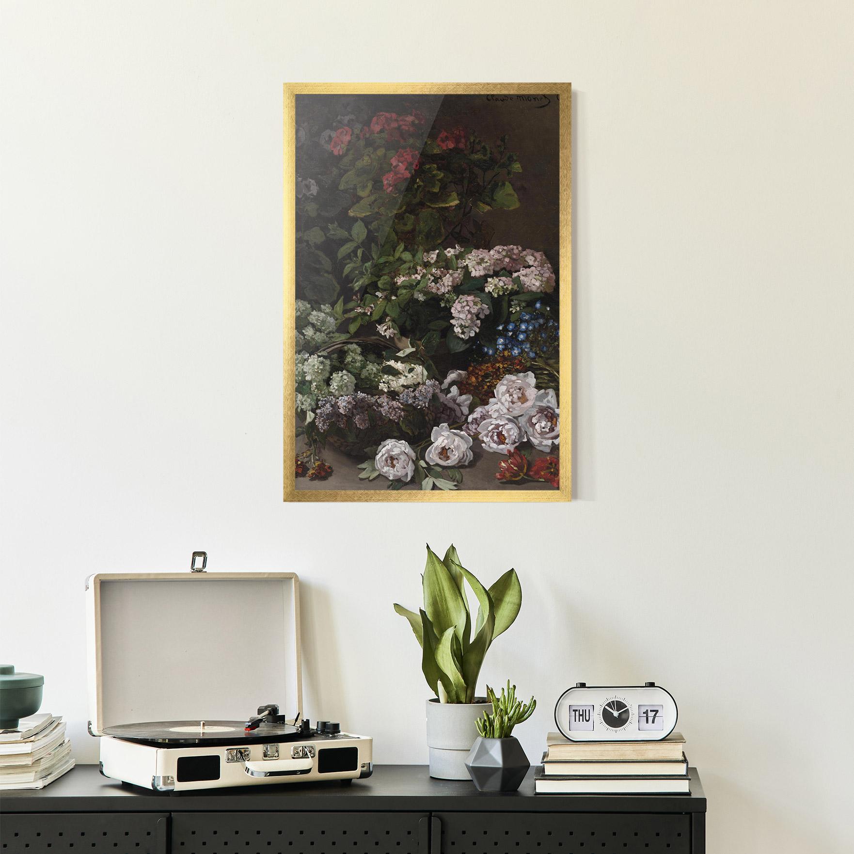 Poster Înrămat Spring Flowers Monet mockup 2