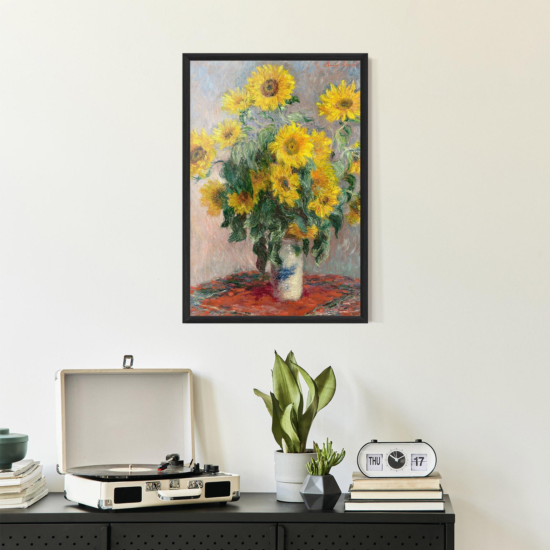 Poster Înrămat Bouquet Of Sunflowers 1881 mockup 2