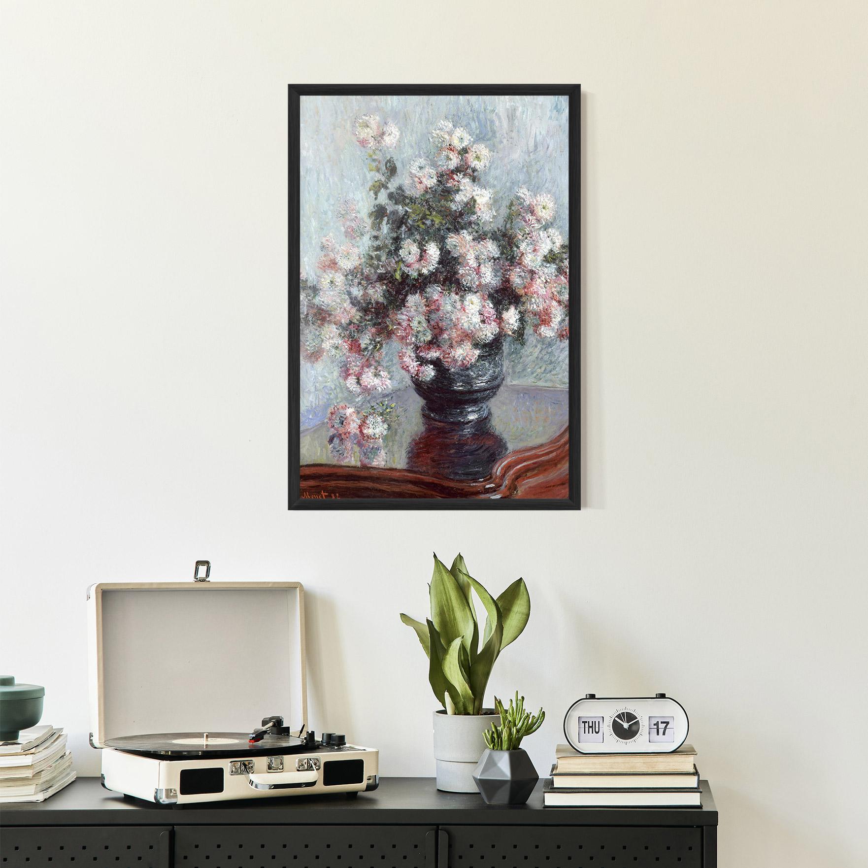 Poster Înrămat Chrysanthemums mockup 2