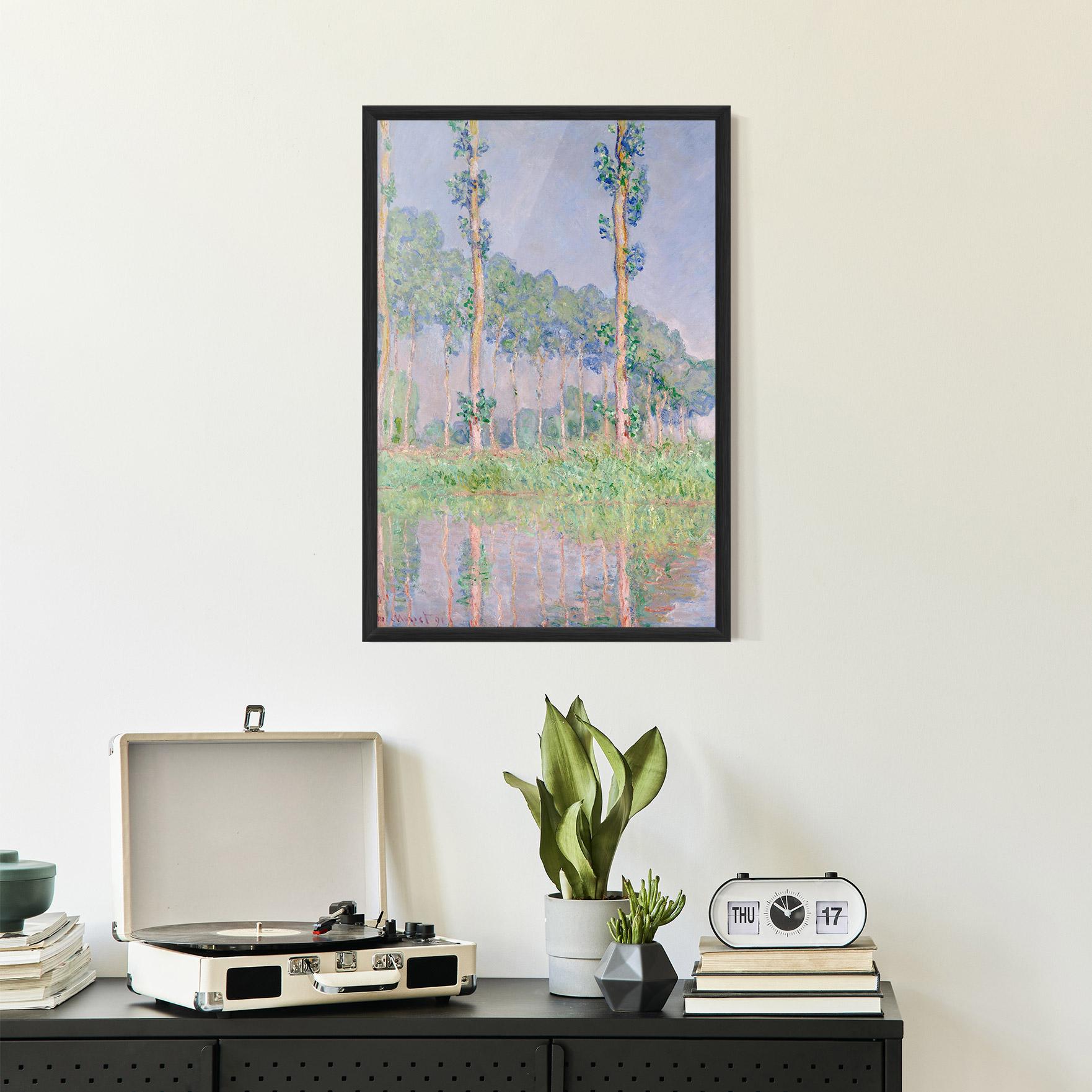 Poster Înrămat Monet Pink Effect mockup 2