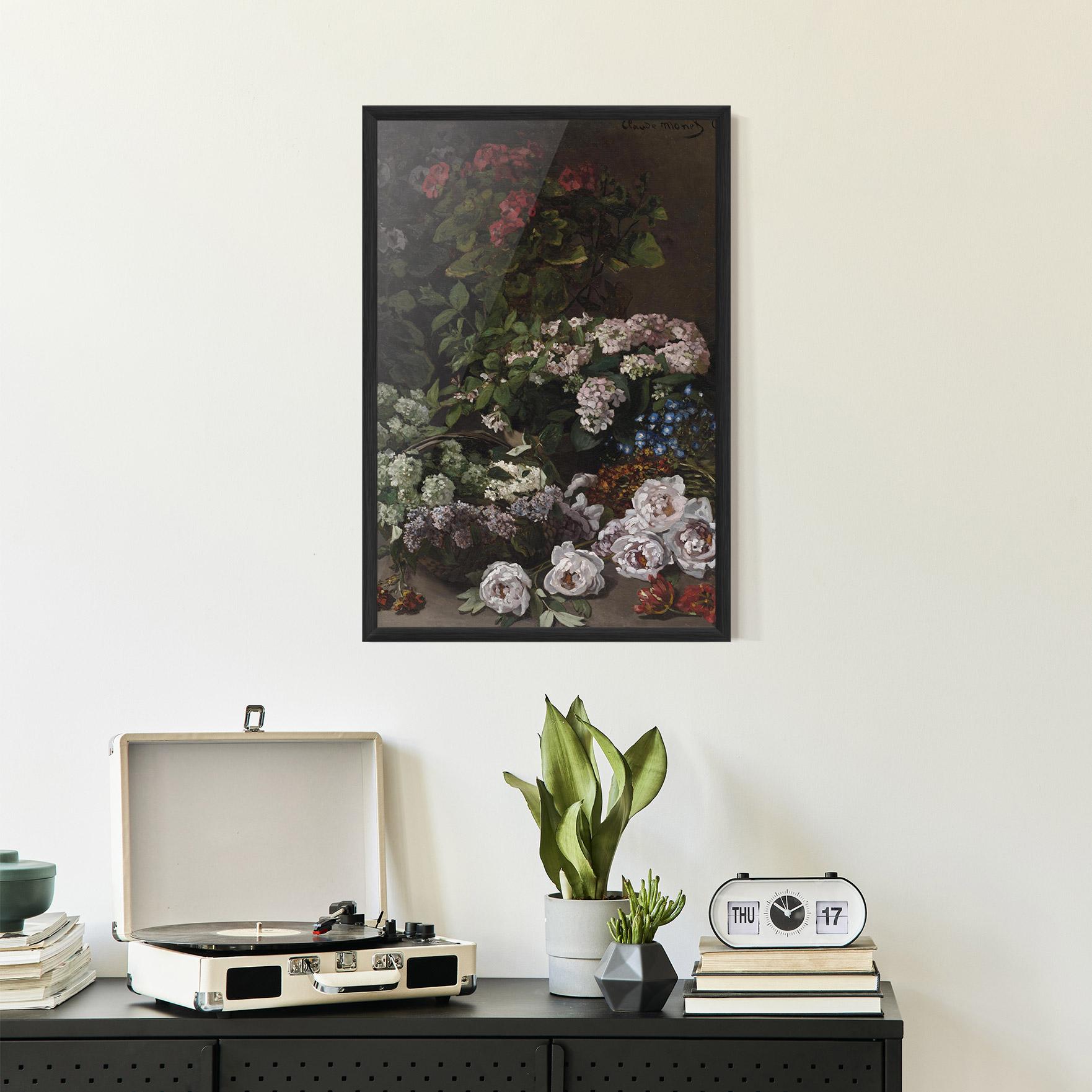 Poster Înrămat Spring Flowers Monet mockup 2