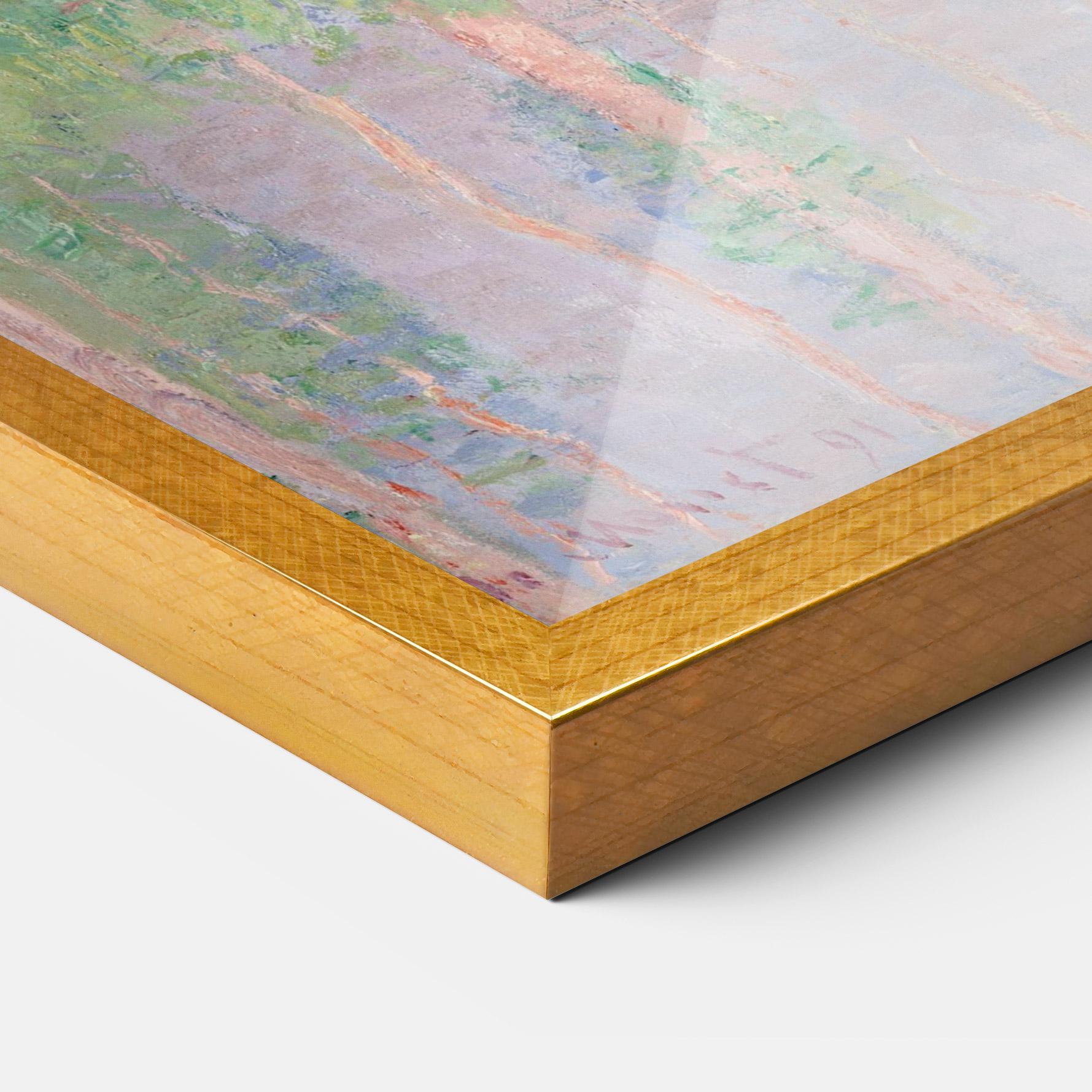 Poster Înrămat Monet Pink Effect mockup 3