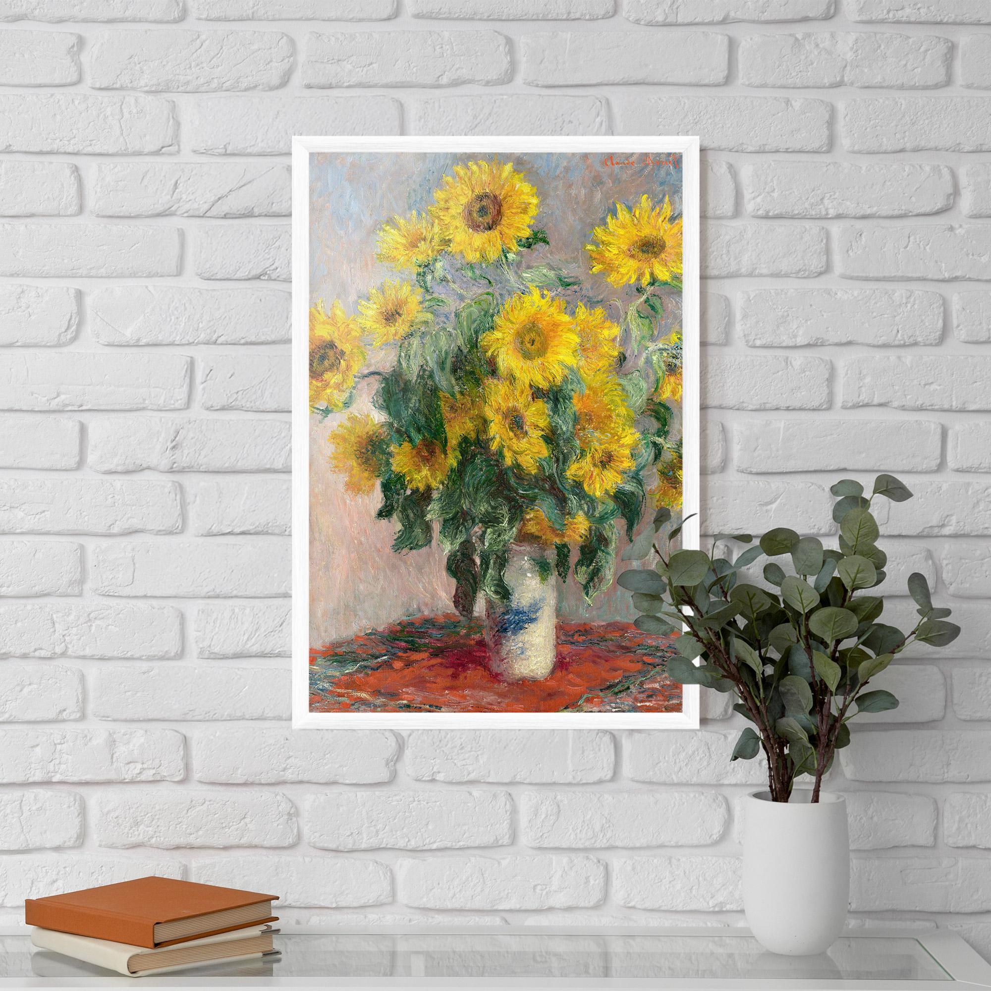 Poster Înrămat Bouquet Of Sunflowers 1881 mockup 5
