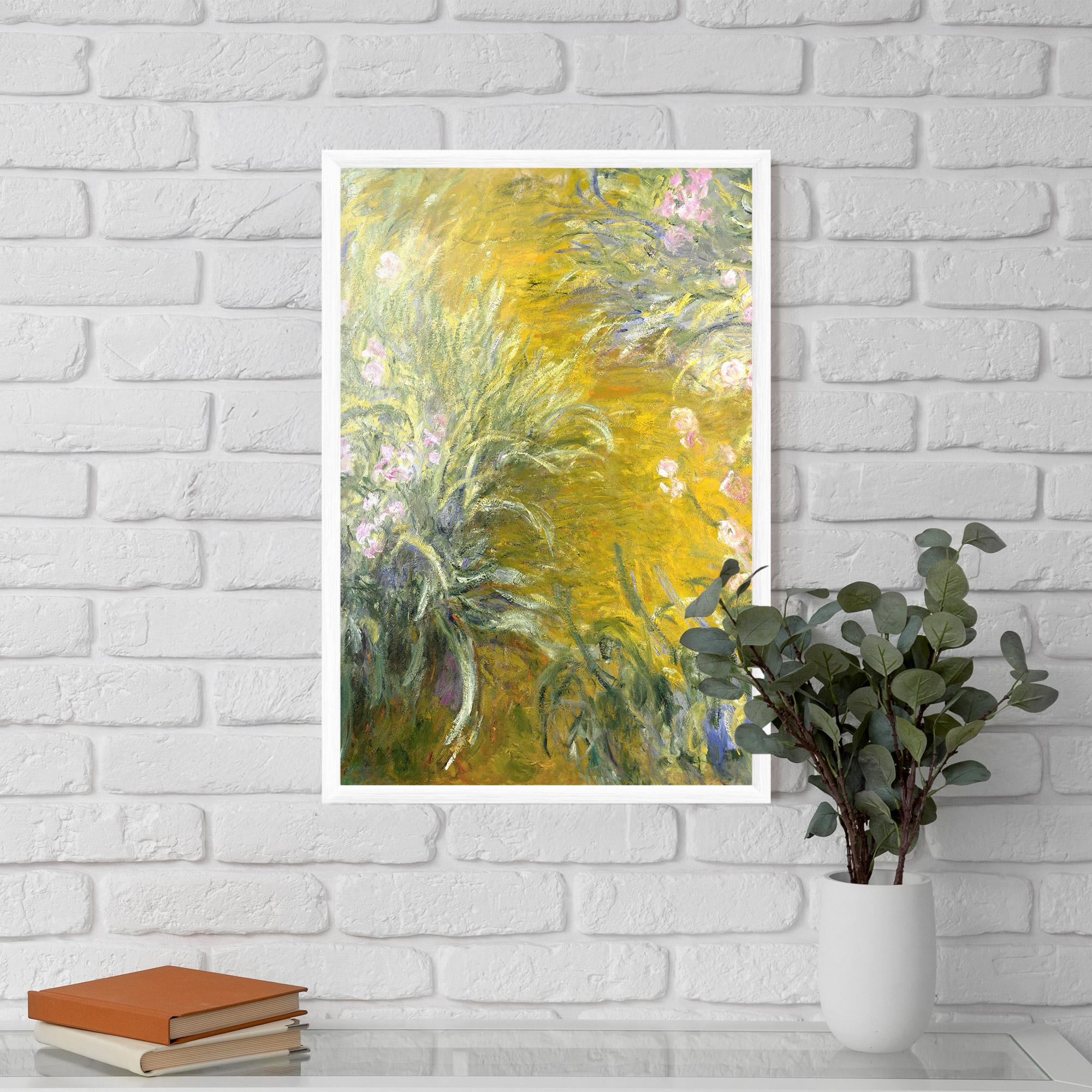 Poster Înrămat Path Through The Irises mockup 5