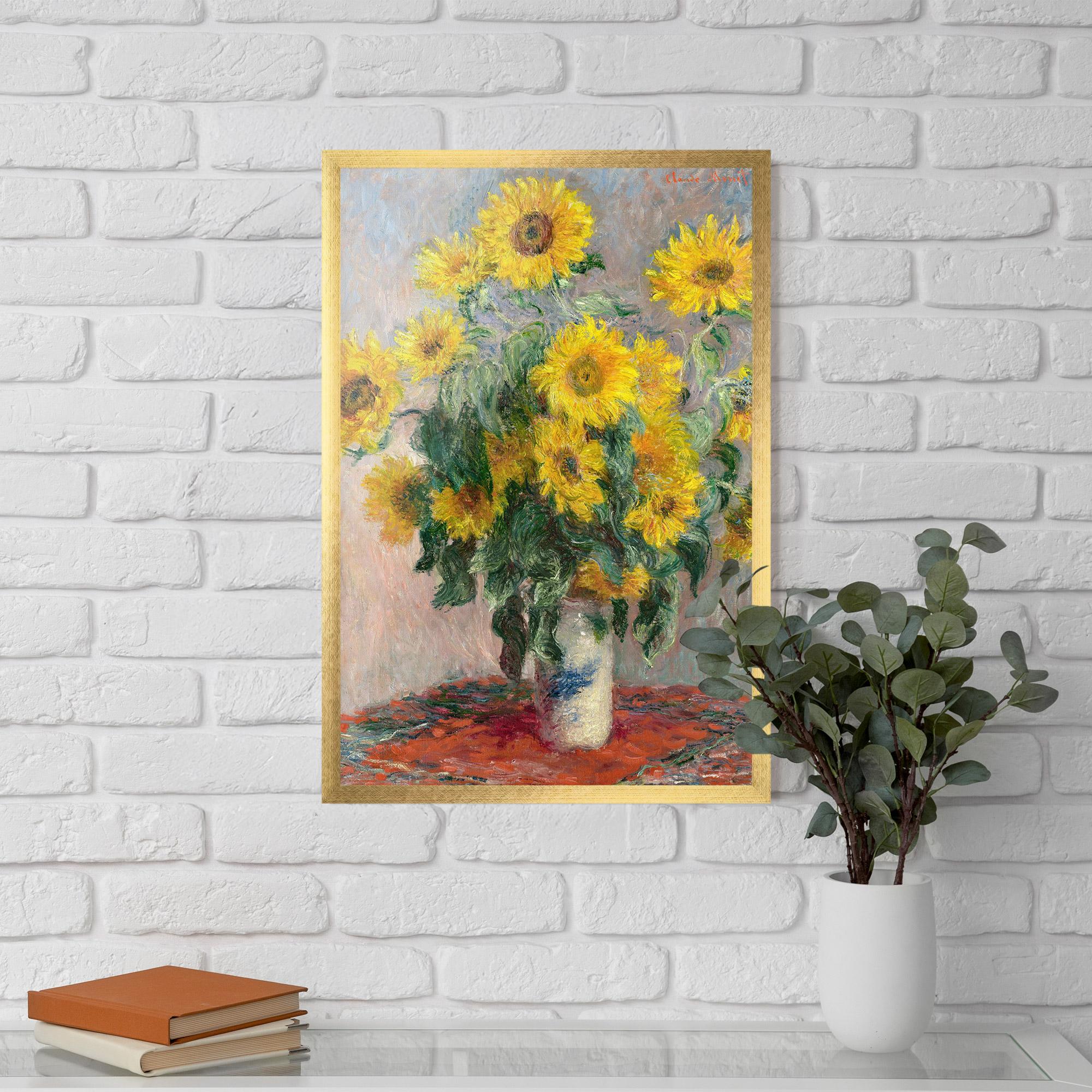 Poster Înrămat Bouquet Of Sunflowers 1881 mockup 5