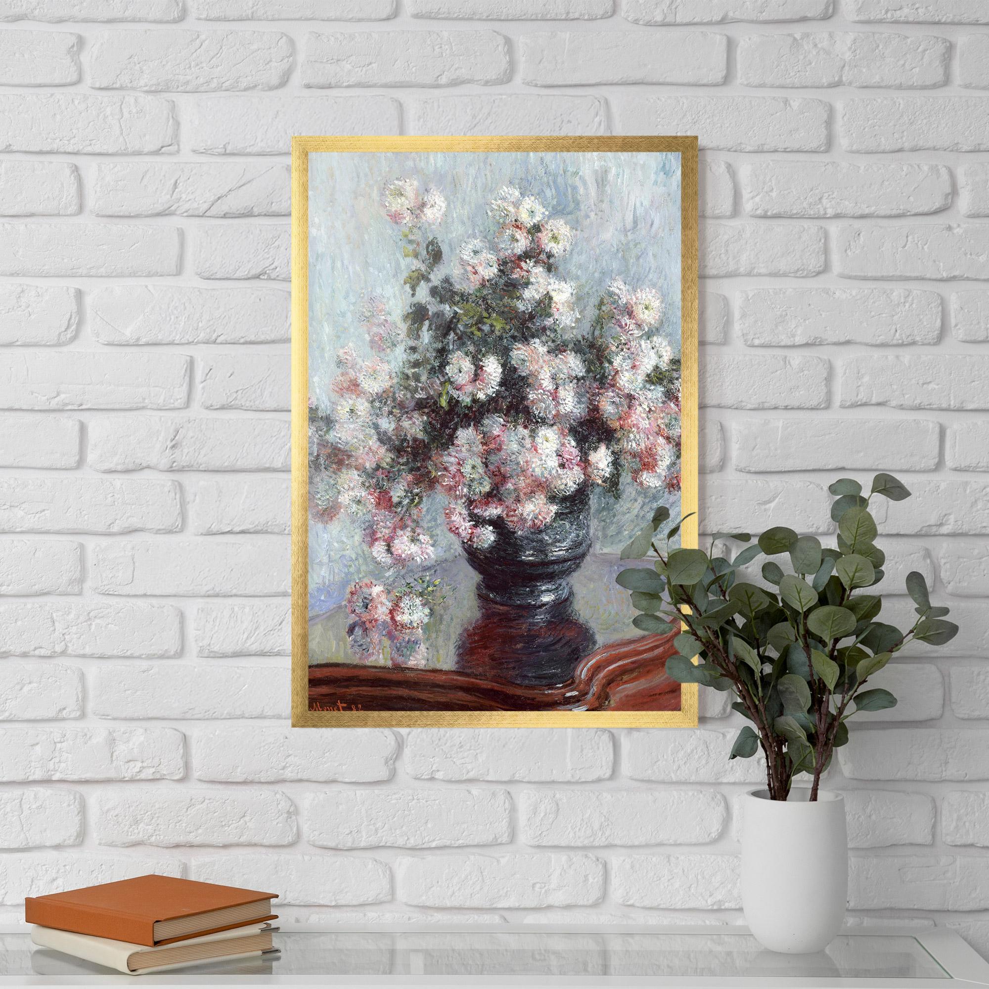 Poster Înrămat Chrysanthemums mockup 5