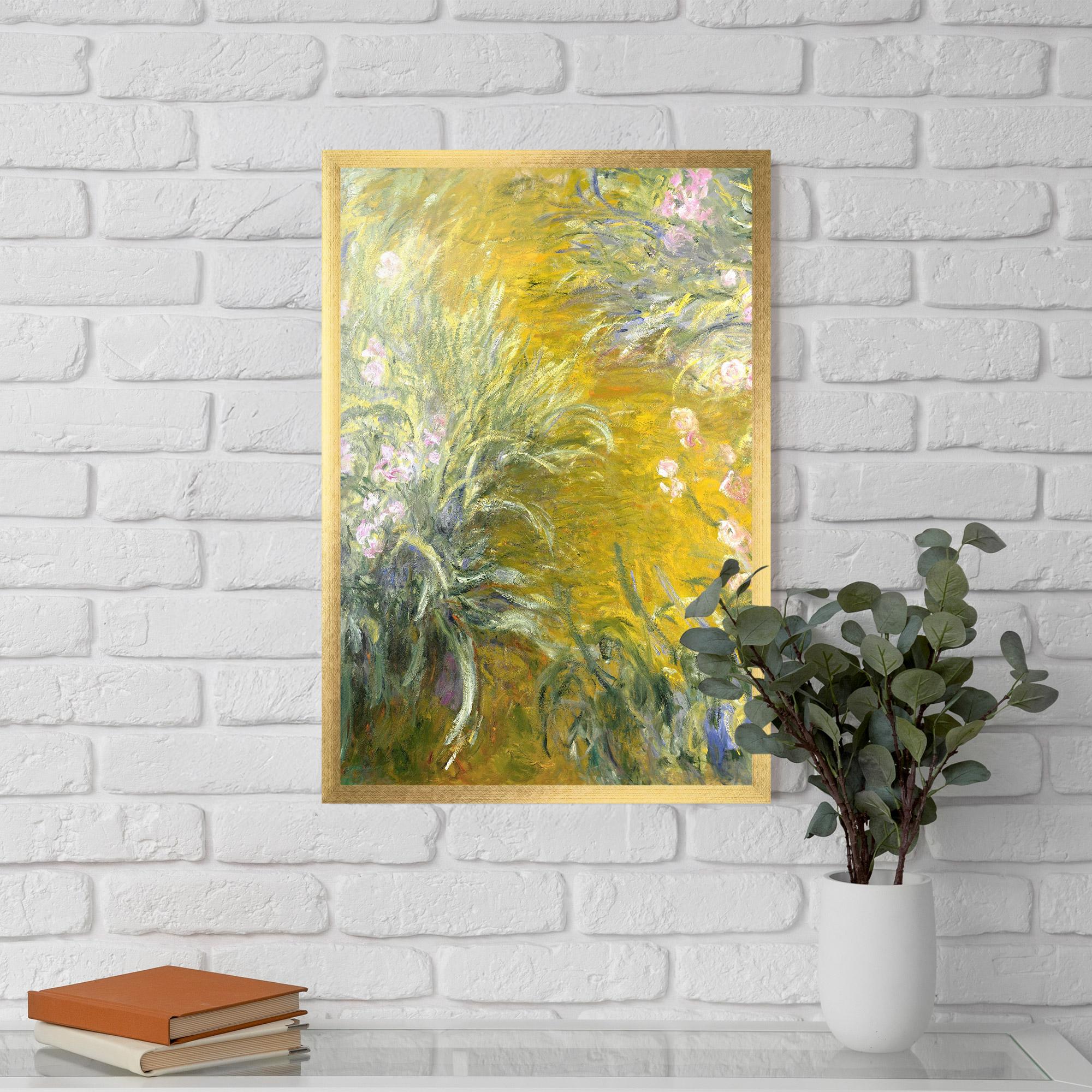 Poster Înrămat Path Through The Irises mockup 5