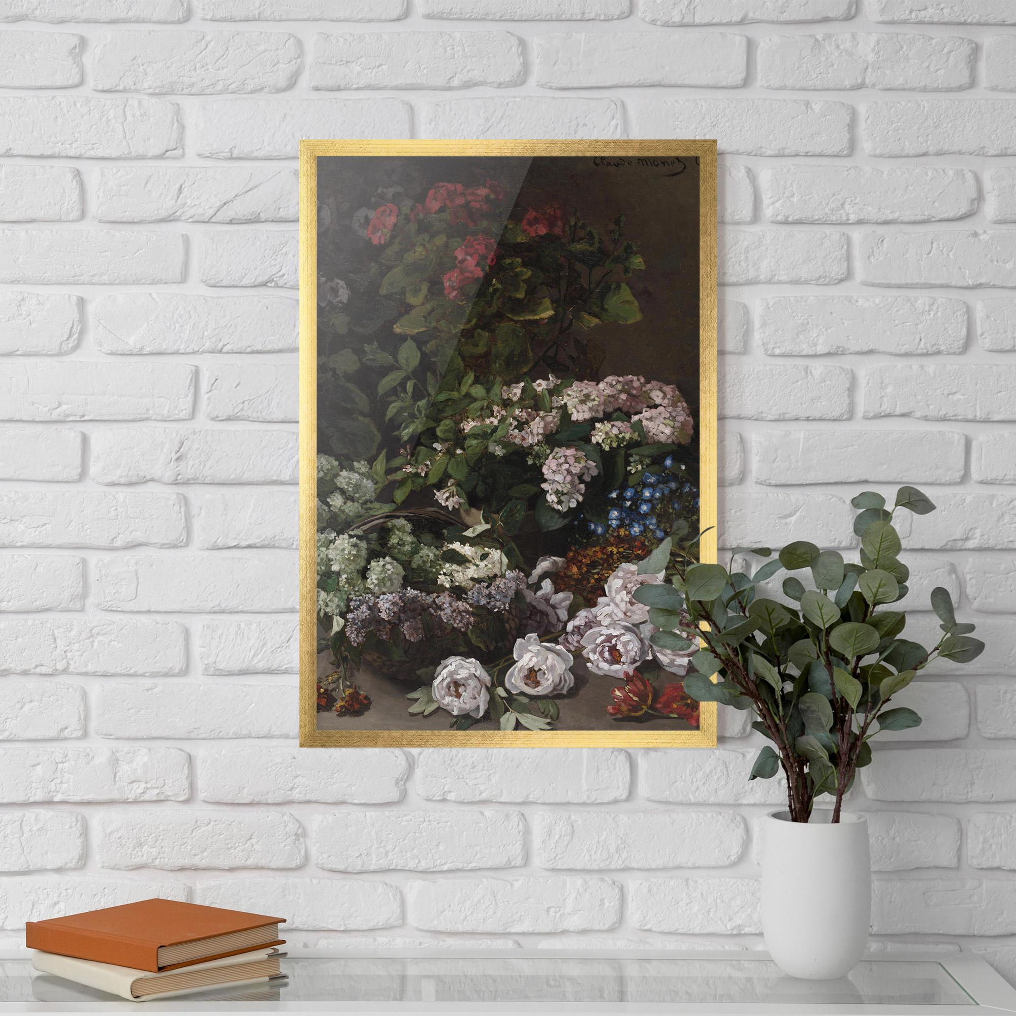 Poster Înrămat Spring Flowers Monet mockup 5