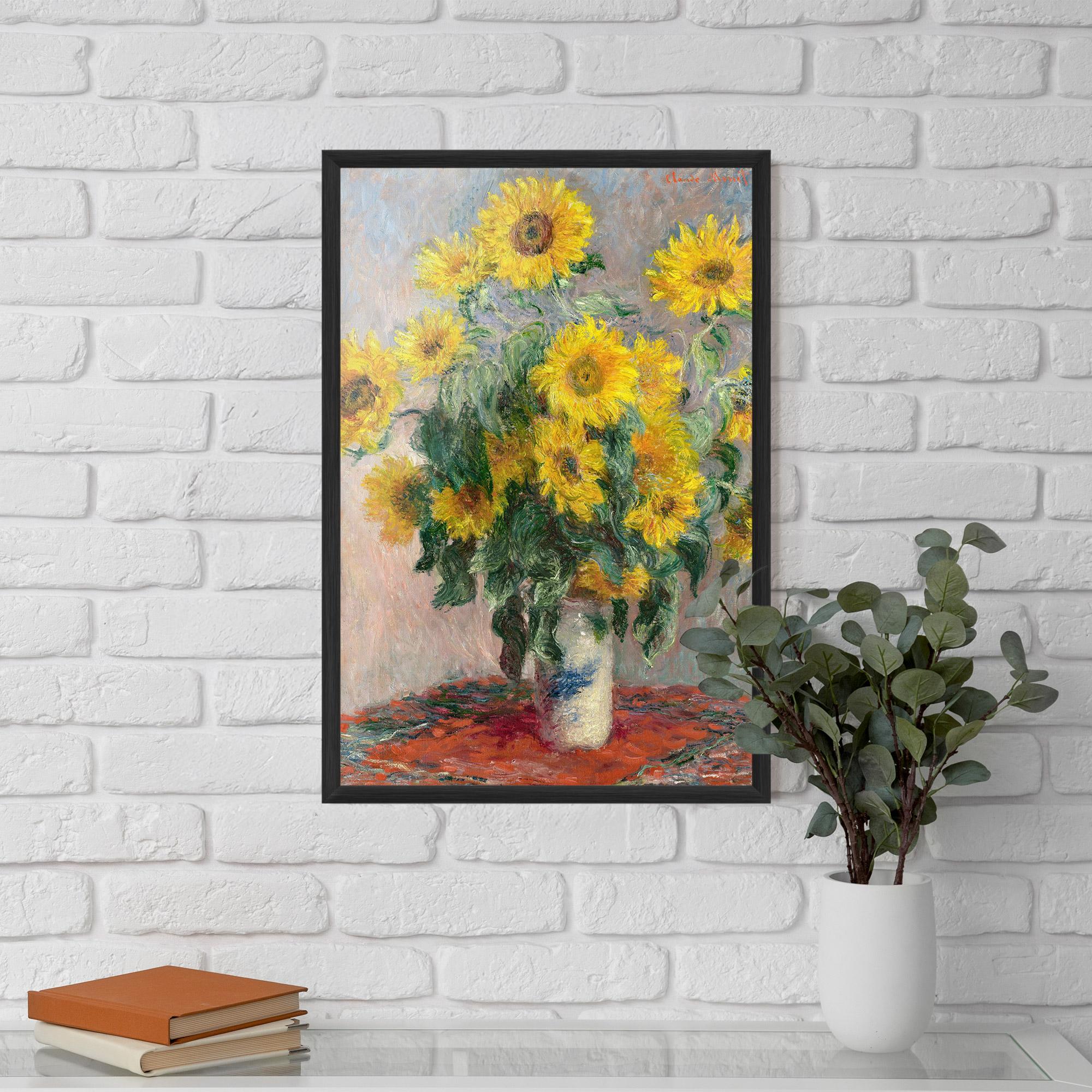 Poster Înrămat Bouquet Of Sunflowers 1881 mockup 5
