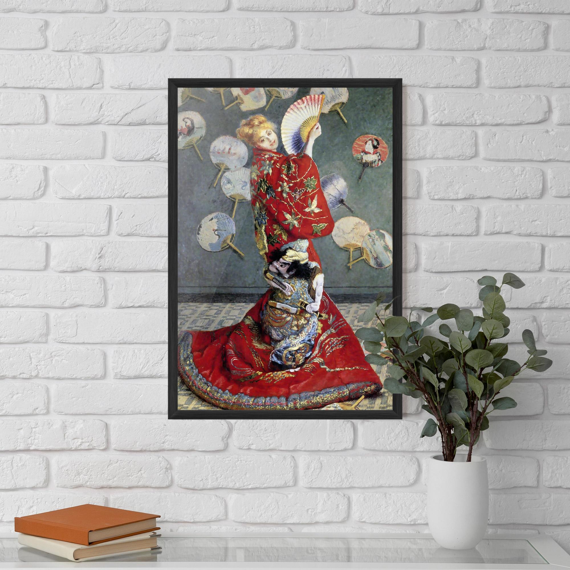 Poster Înrămat Camille Monet In Japanese Costume mockup 5