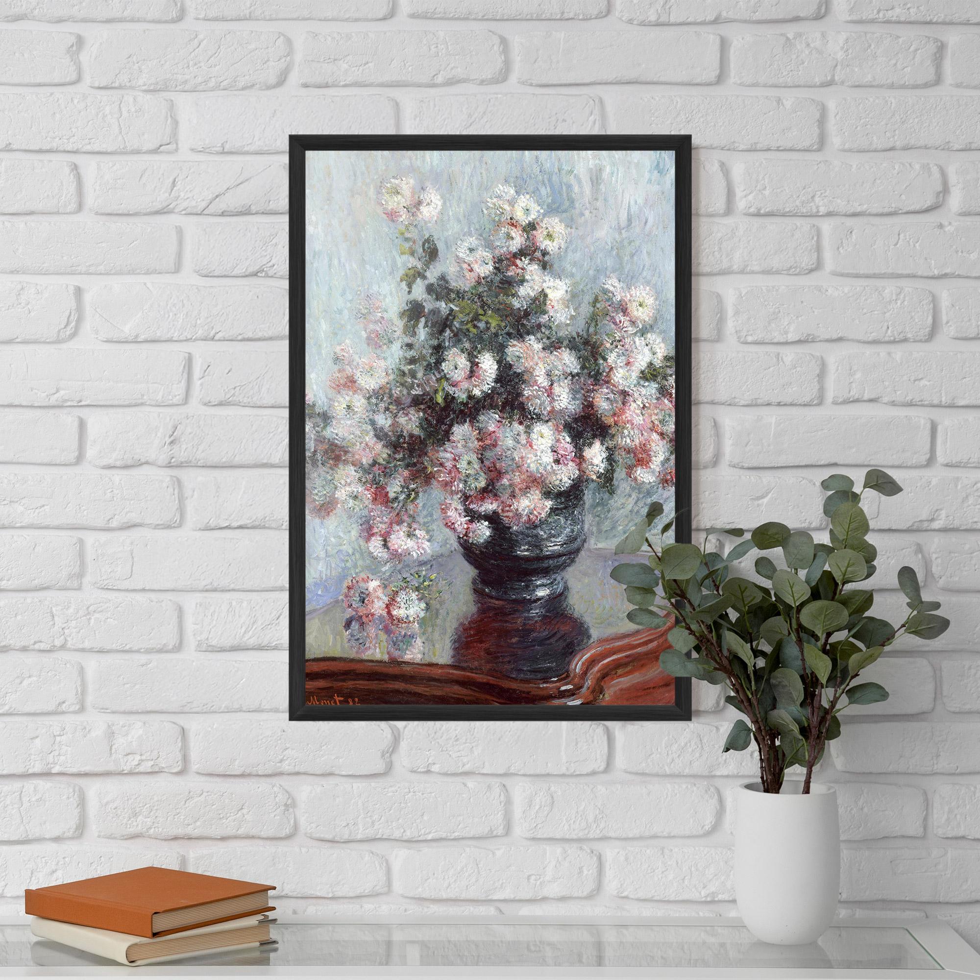 Poster Înrămat Chrysanthemums mockup 5