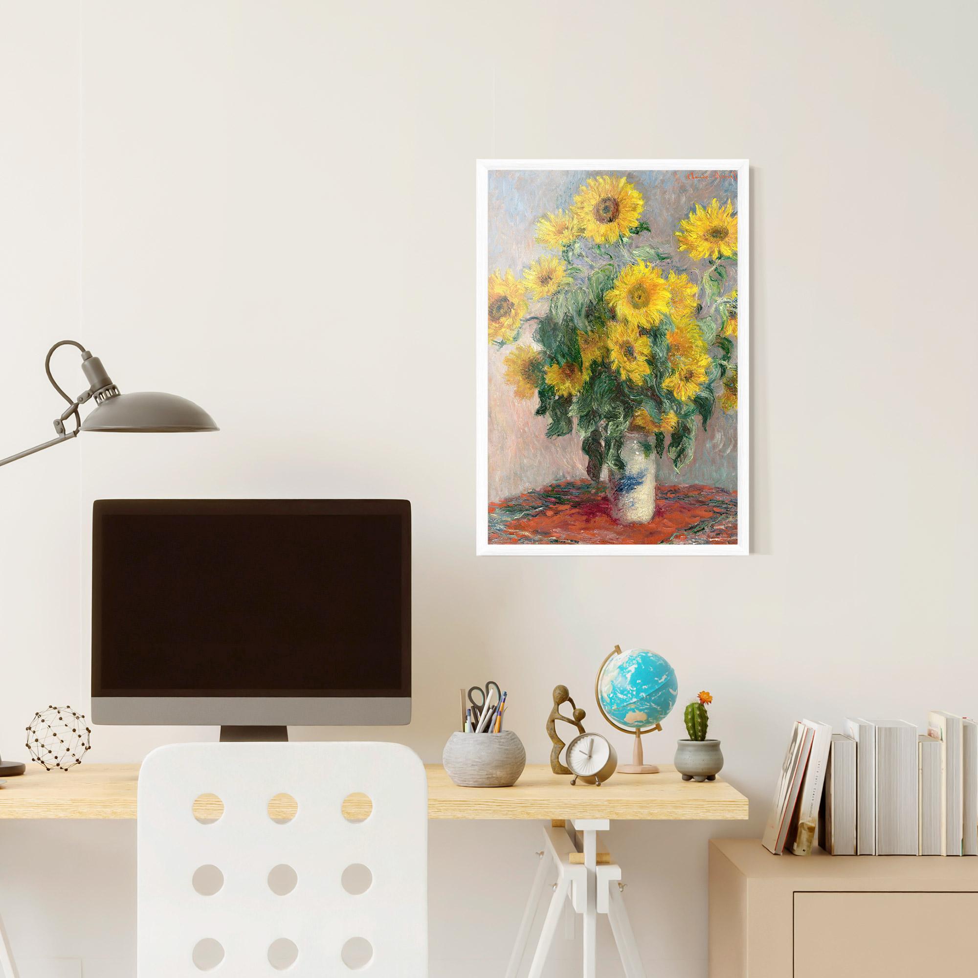 Poster Înrămat Bouquet Of Sunflowers 1881 mockup 6