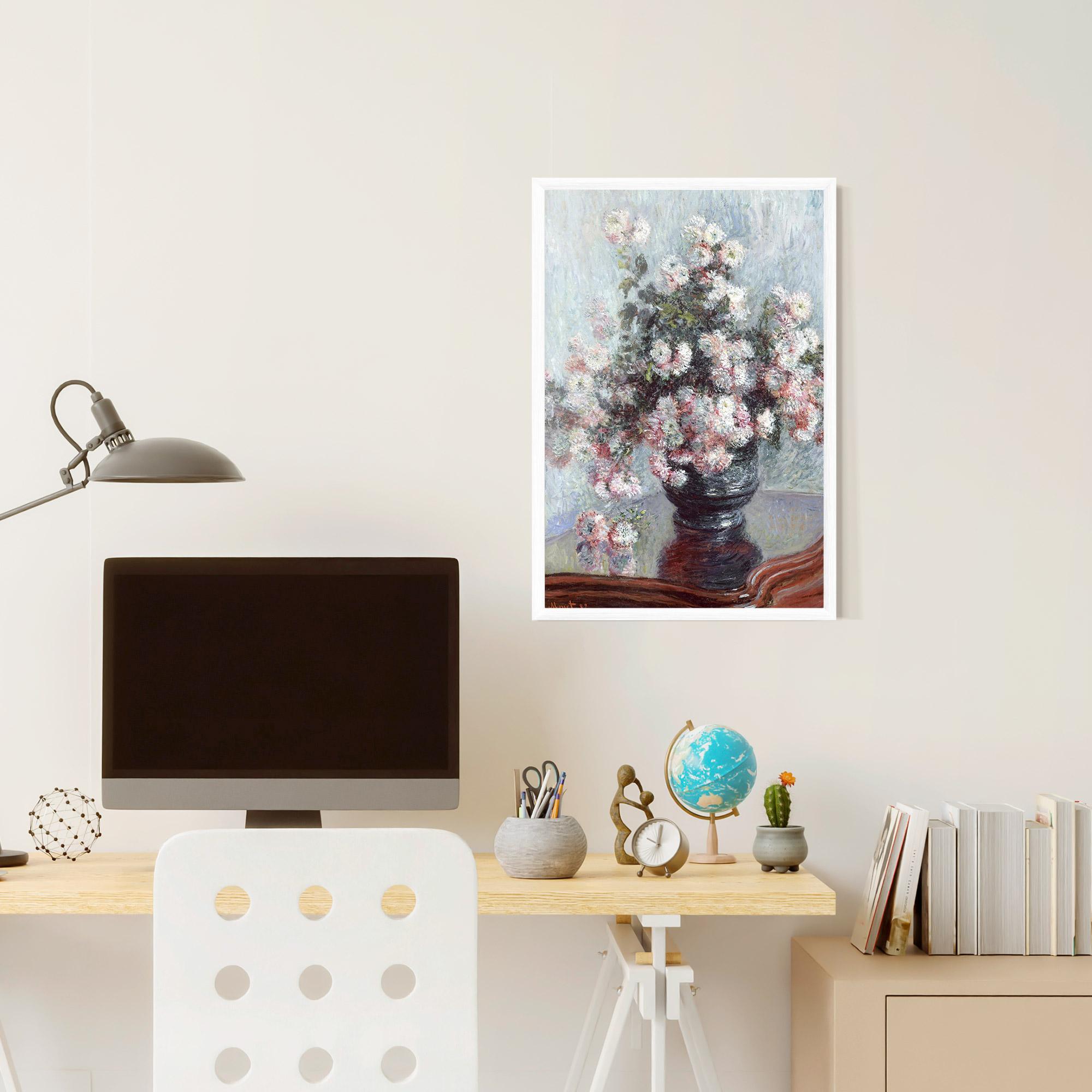 Poster Înrămat Chrysanthemums mockup 6