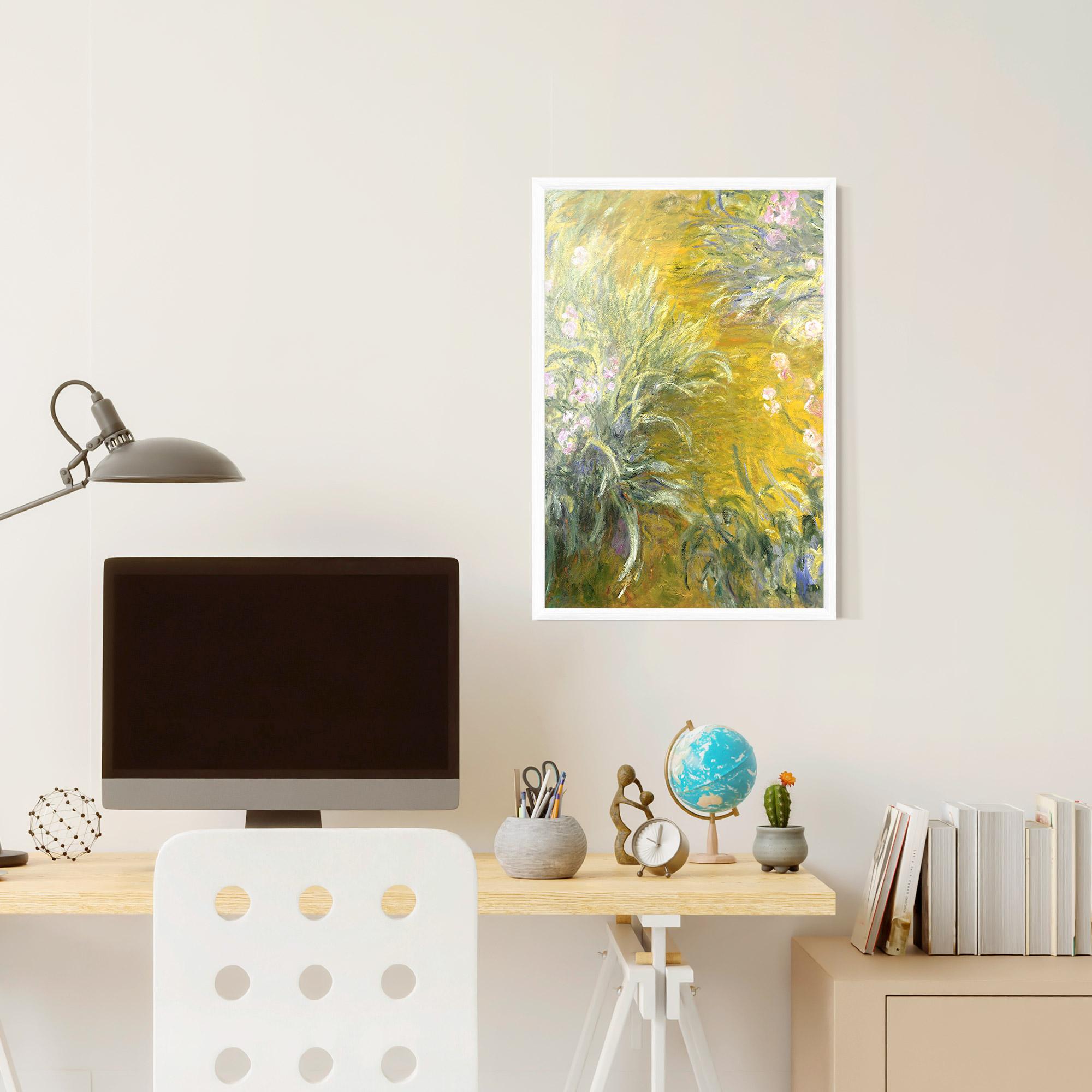 Poster Înrămat Path Through The Irises mockup 6