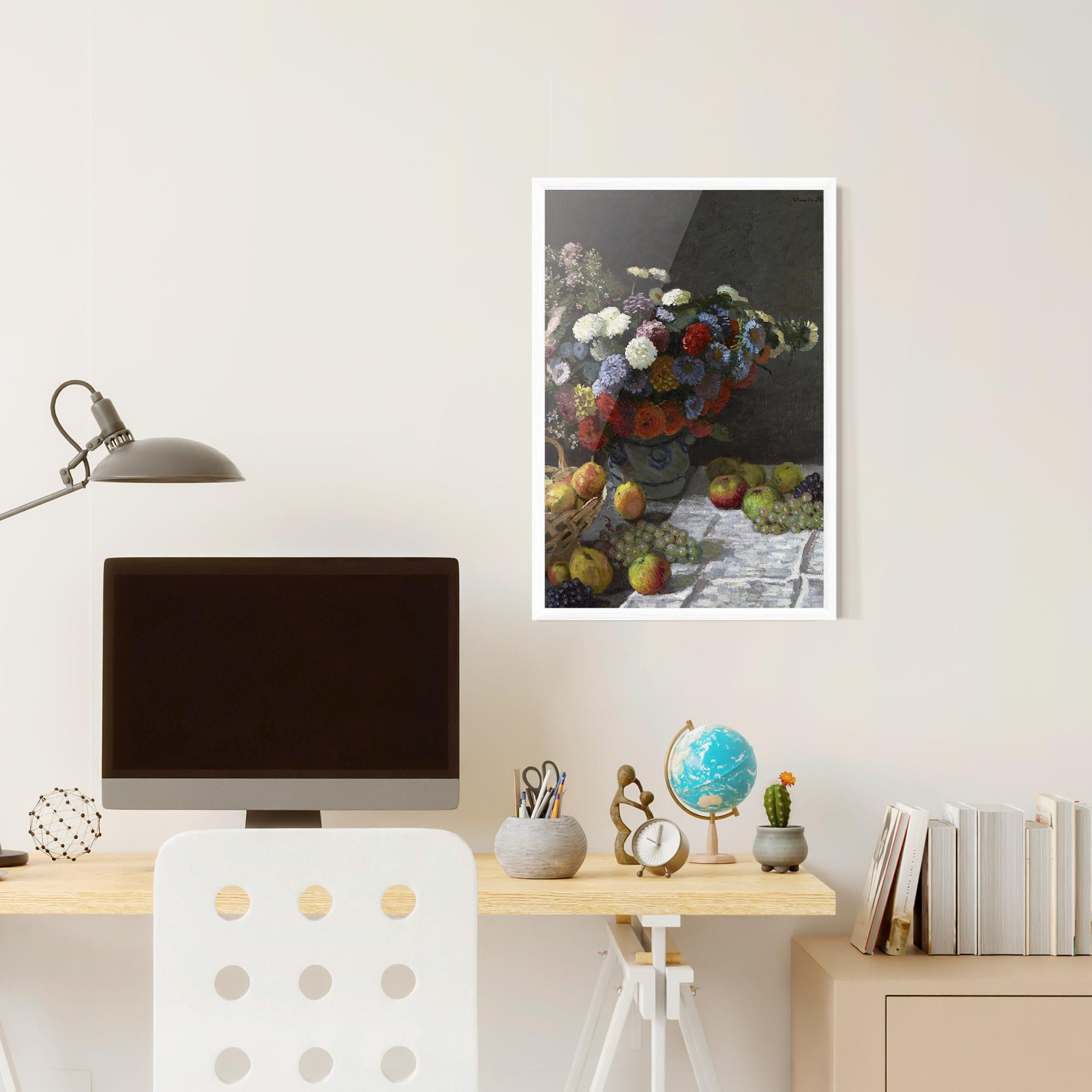 Poster Înrămat Still Life With Flowers mockup 6