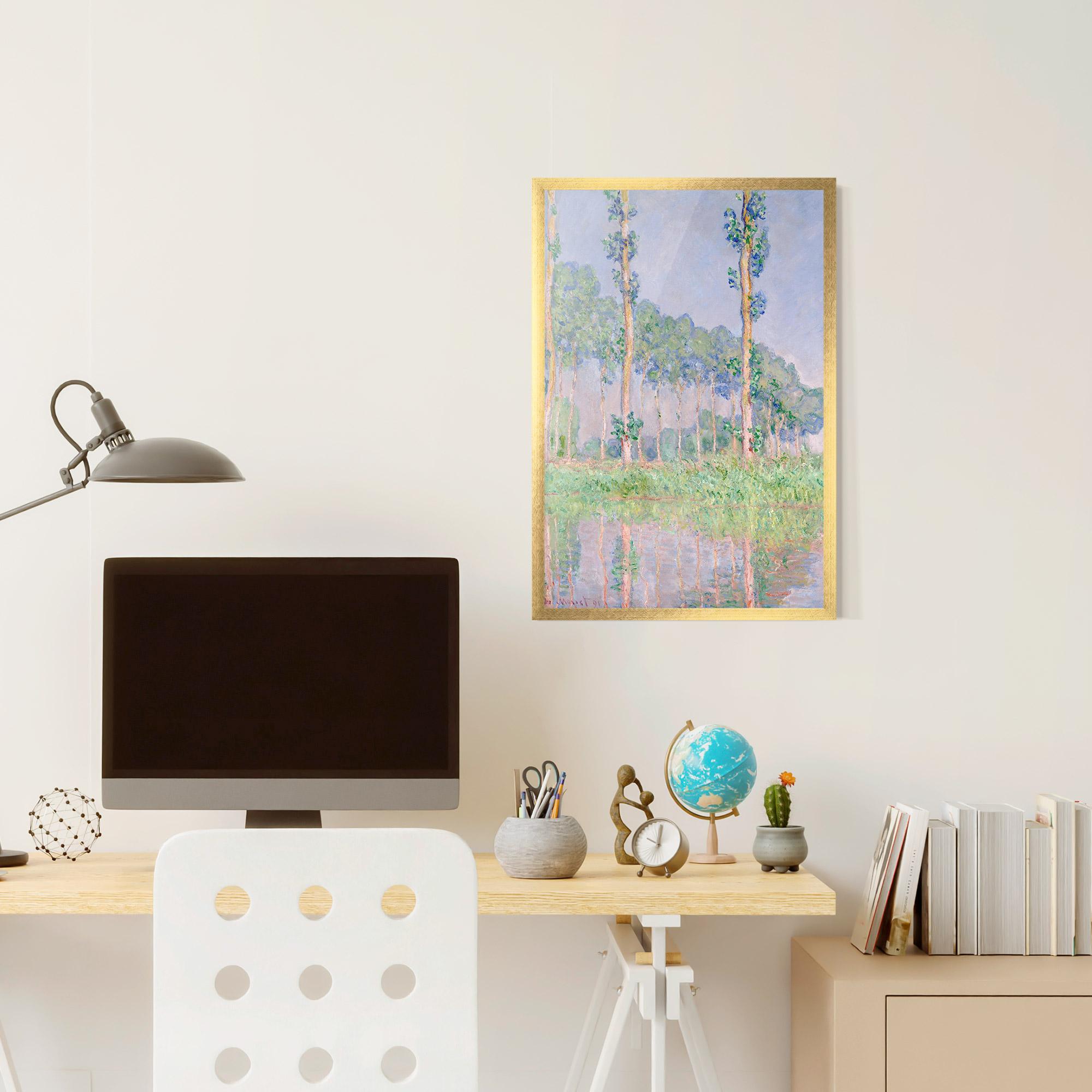 Poster Înrămat Monet Pink Effect mockup 6