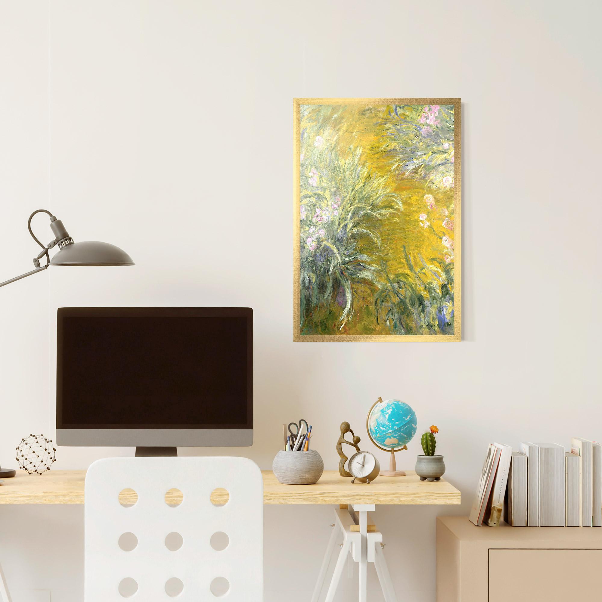 Poster Înrămat Path Through The Irises mockup 6