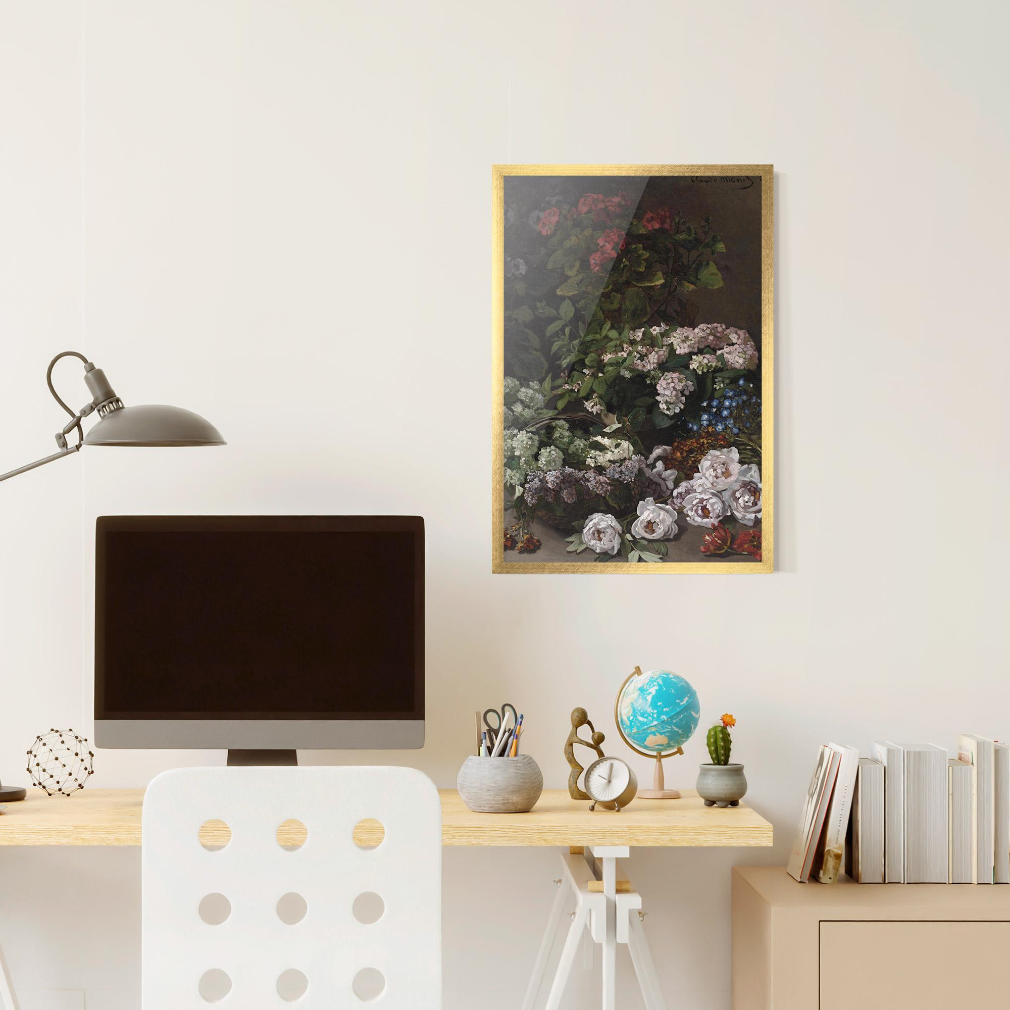 Poster Înrămat Spring Flowers Monet mockup 6