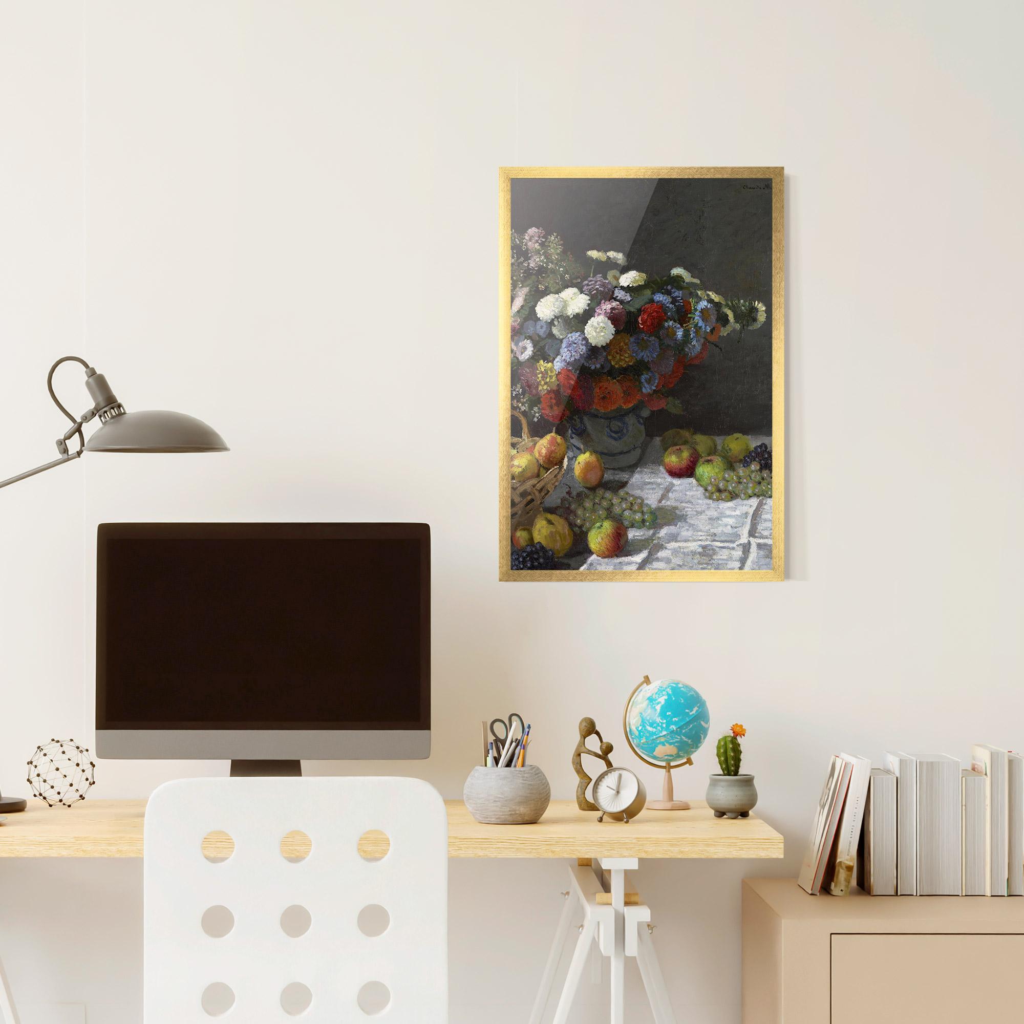 Poster Înrămat Still Life With Flowers mockup 6