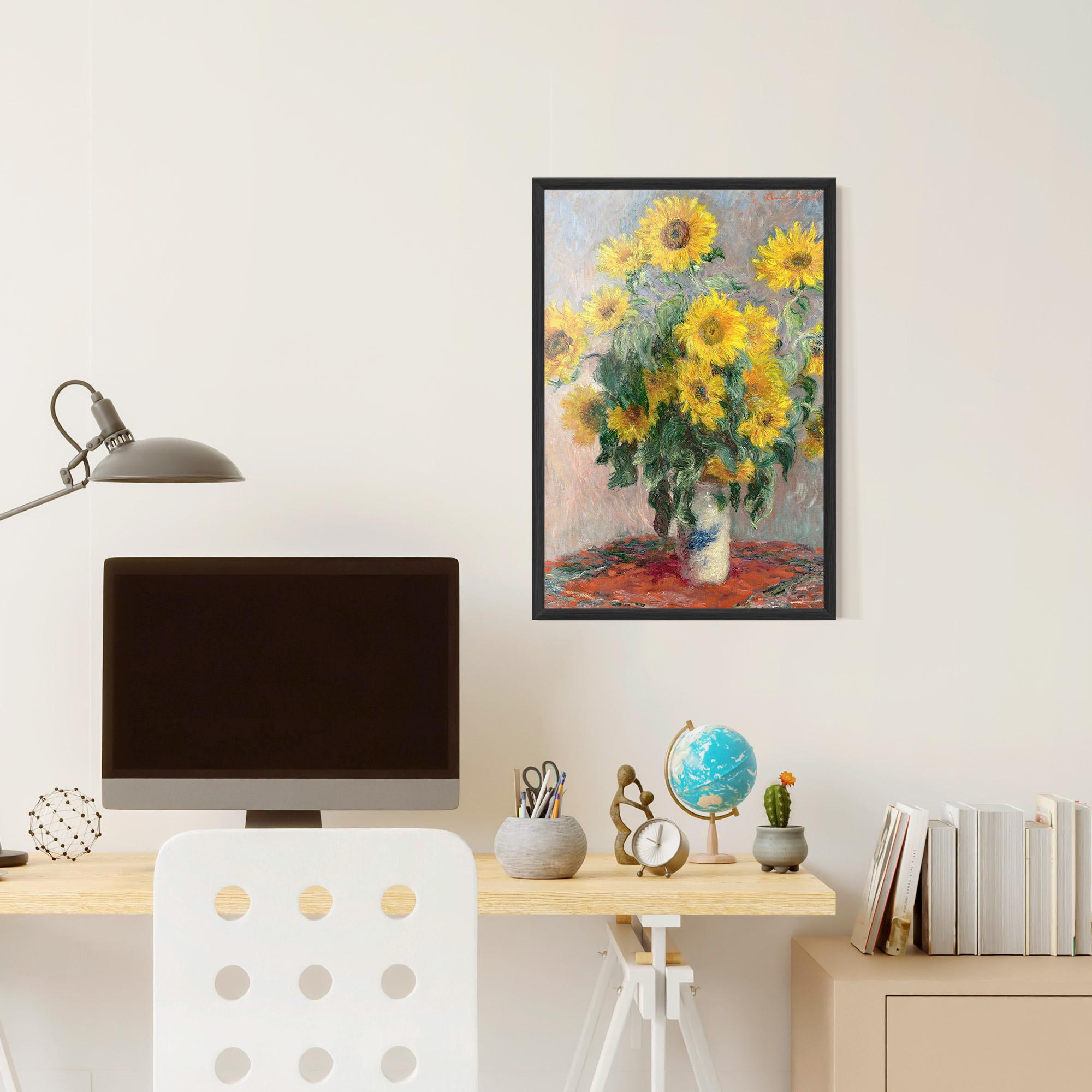 Poster Înrămat Bouquet Of Sunflowers 1881 mockup 6