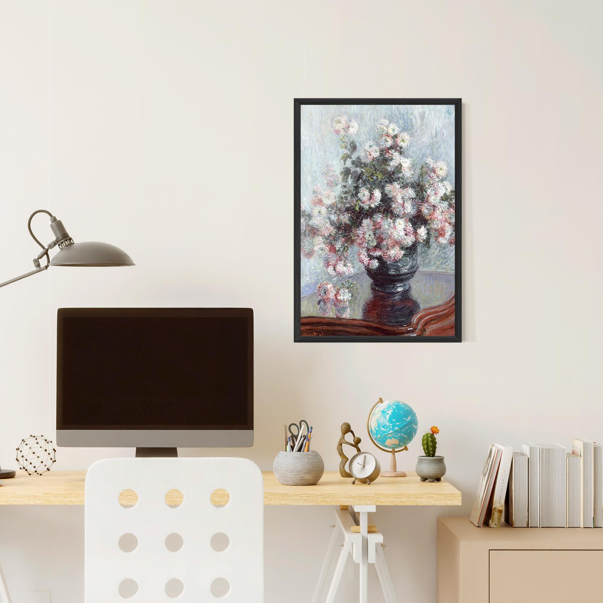 Poster Înrămat Chrysanthemums mockup 6