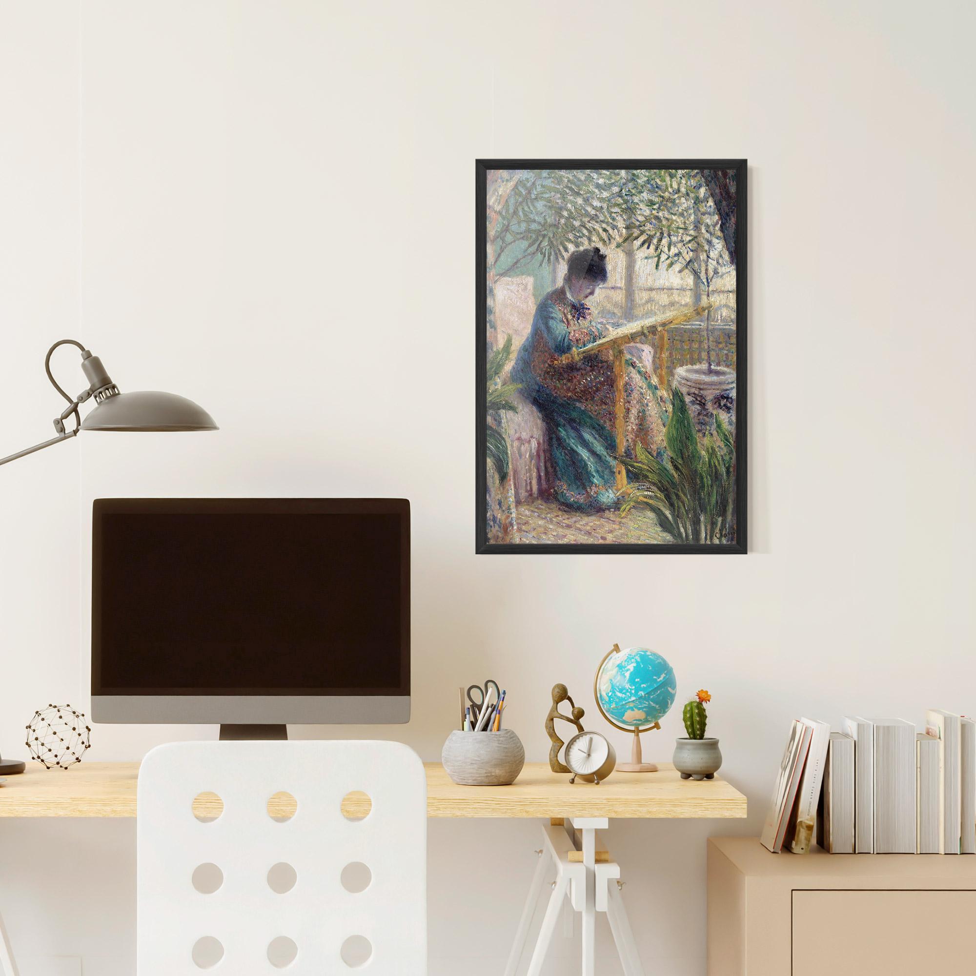 Poster Înrămat Monet Embroidering mockup 6