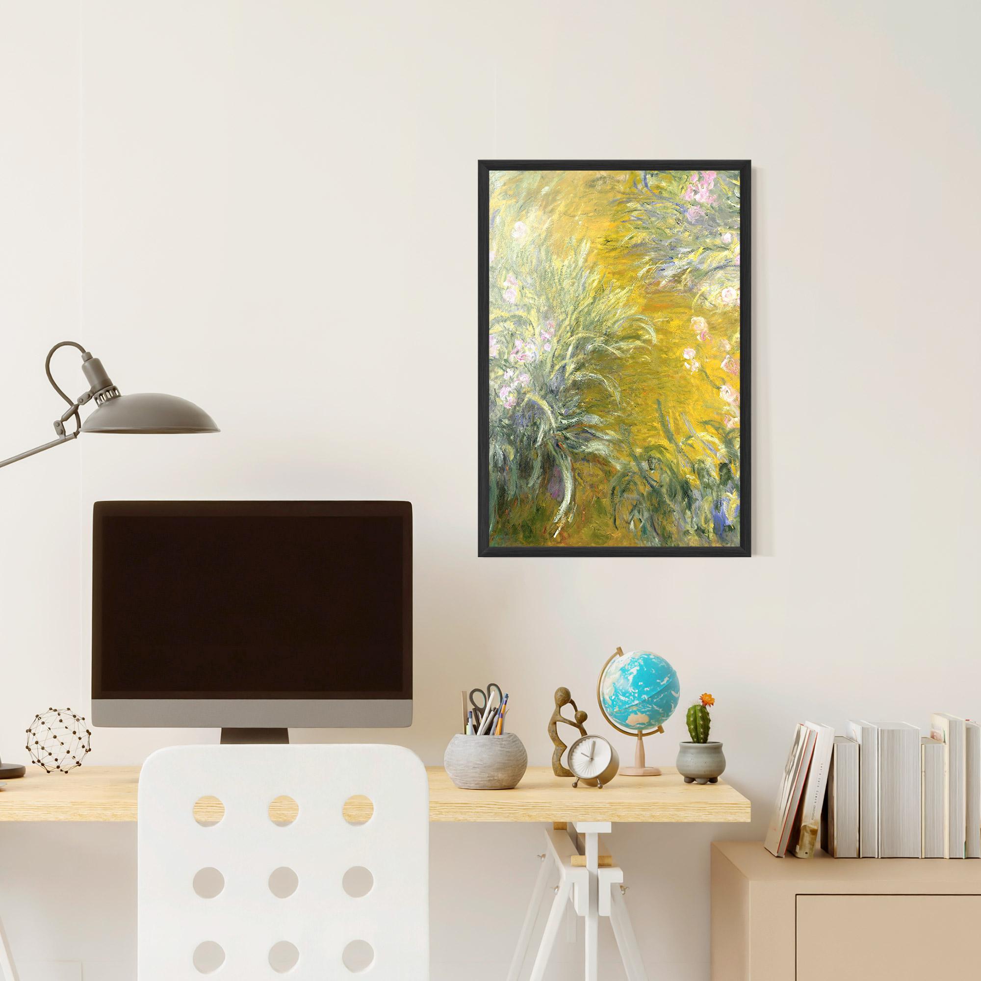 Poster Înrămat Path Through The Irises mockup 6