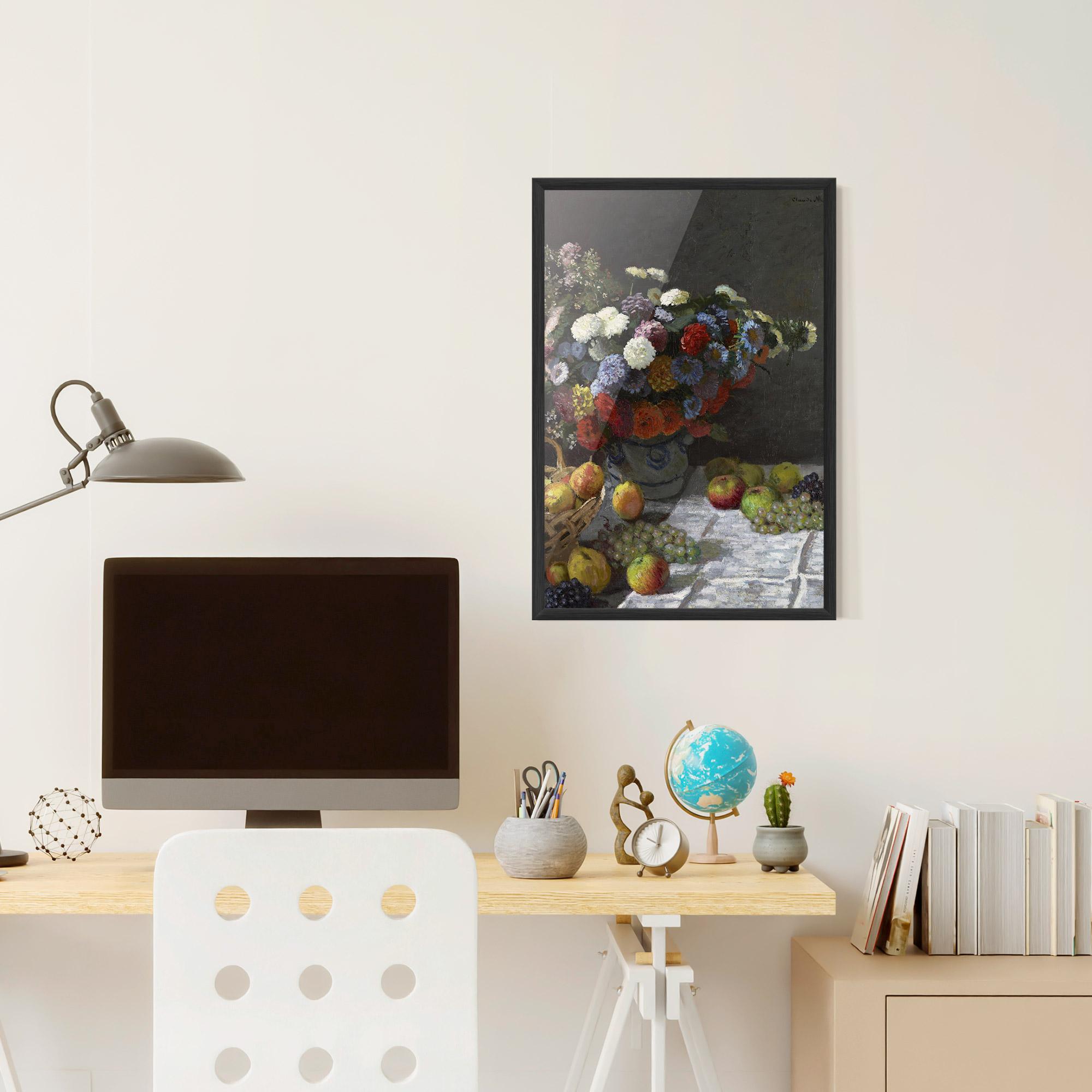 Poster Înrămat Still Life With Flowers mockup 6