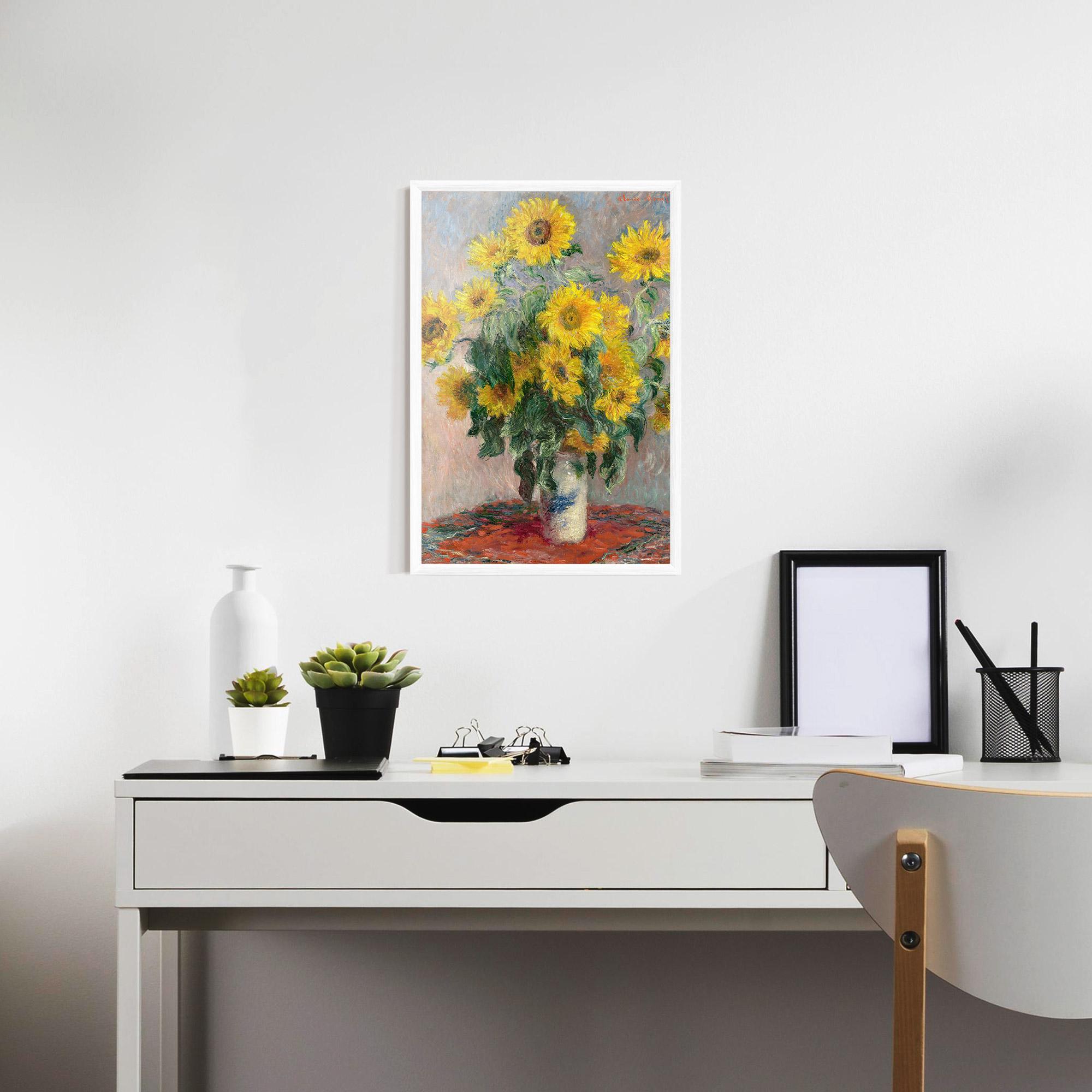 Poster Înrămat Bouquet Of Sunflowers 1881 mockup 7