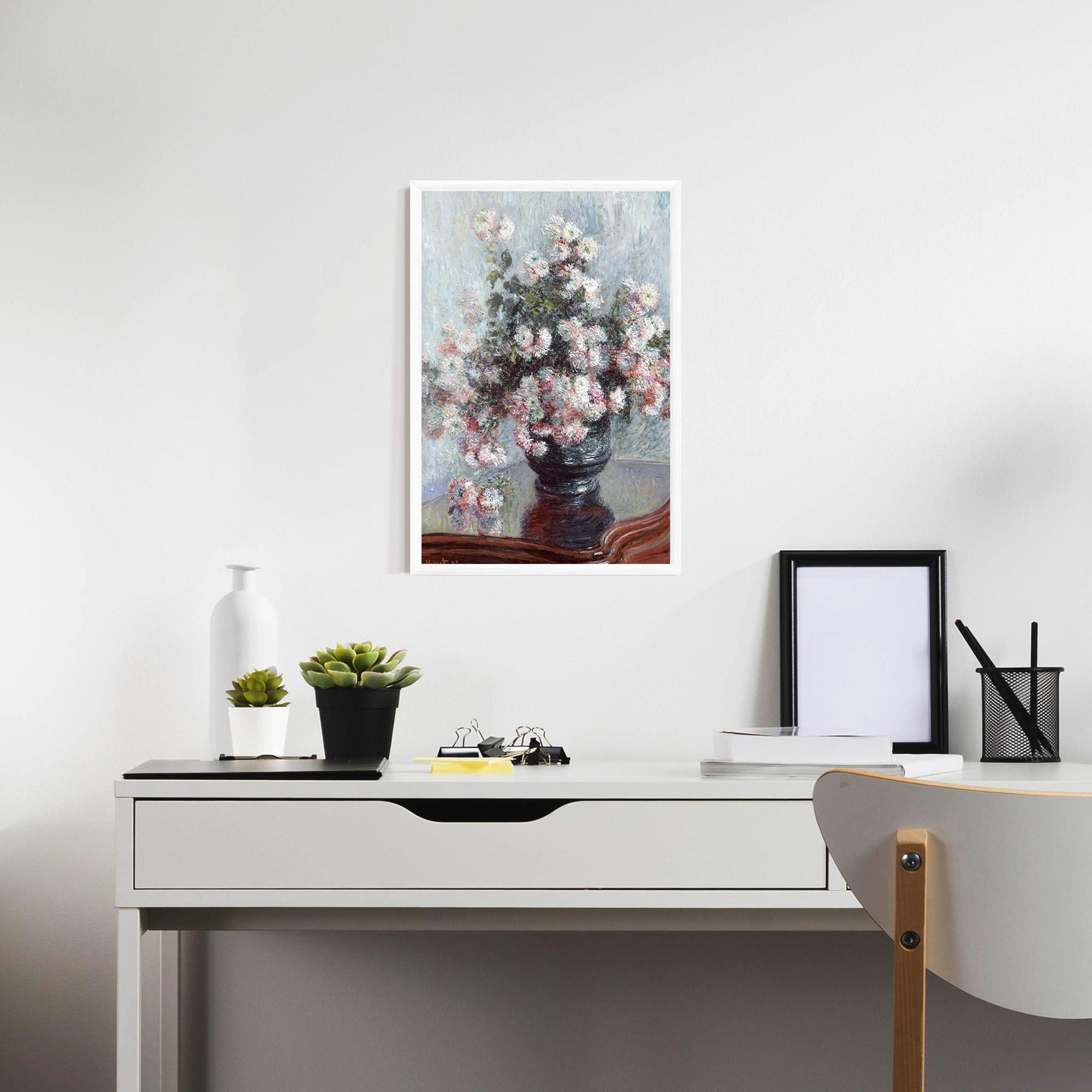 Poster Înrămat Chrysanthemums mockup 7