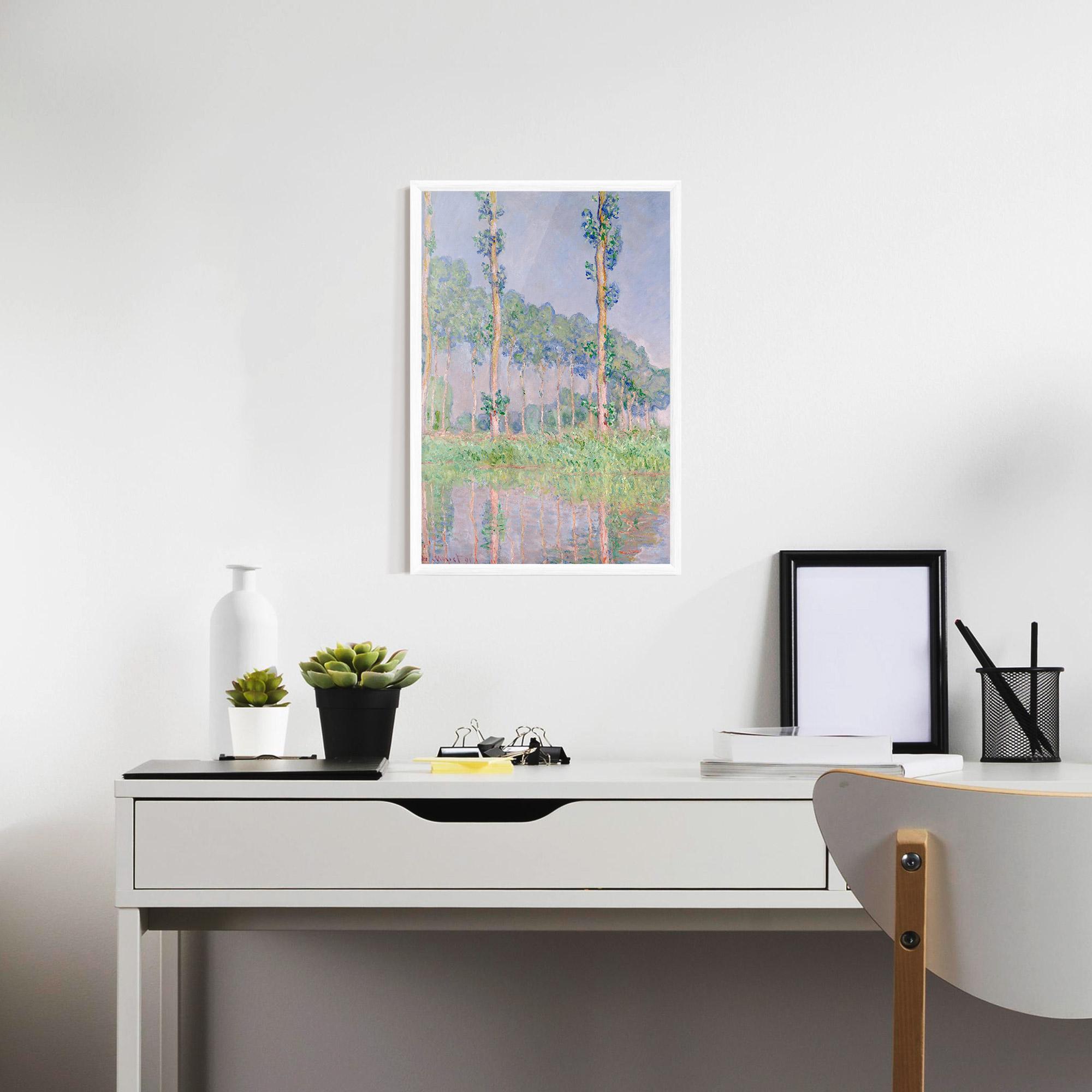 Poster Înrămat Monet Pink Effect mockup 7