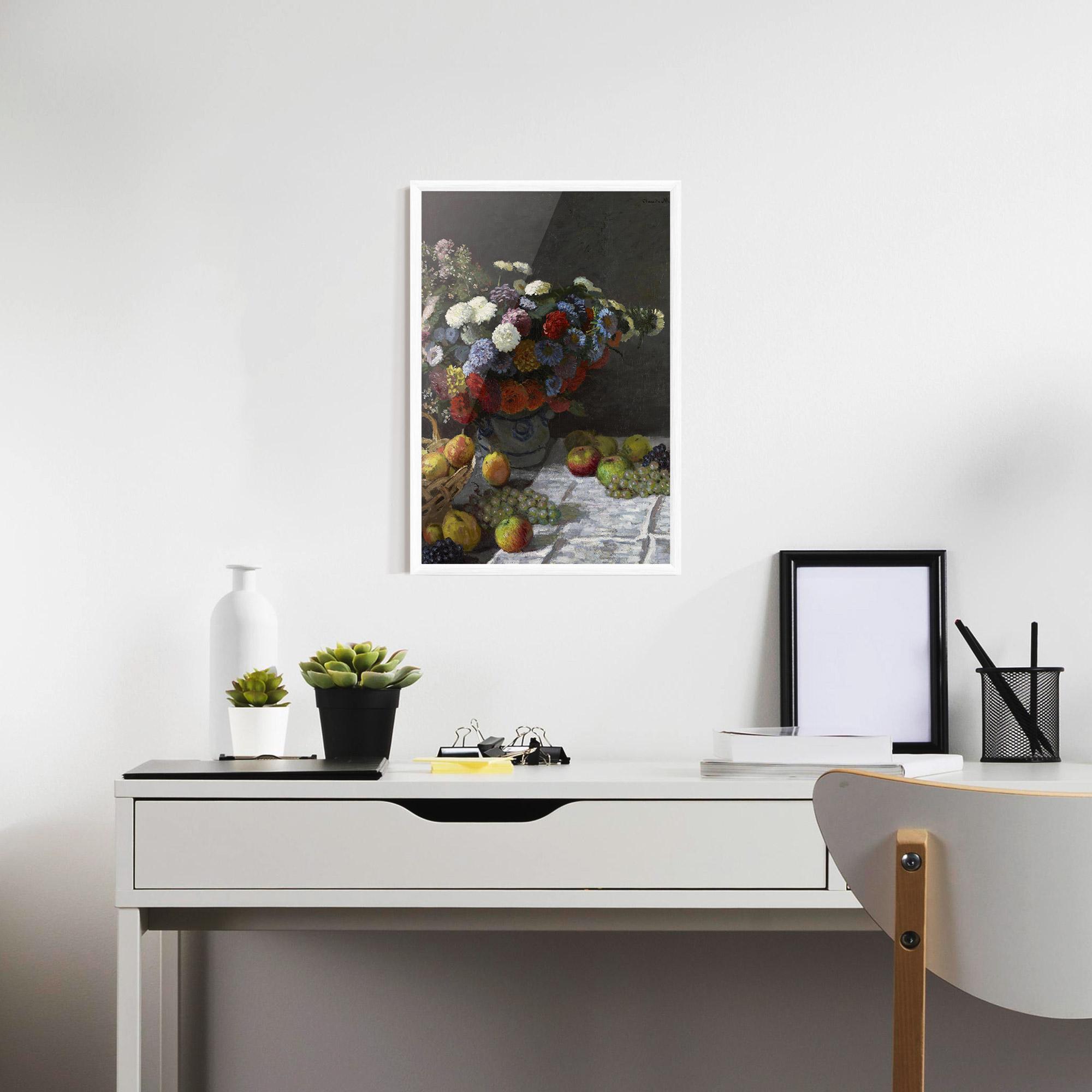 Poster Înrămat Still Life With Flowers mockup 7
